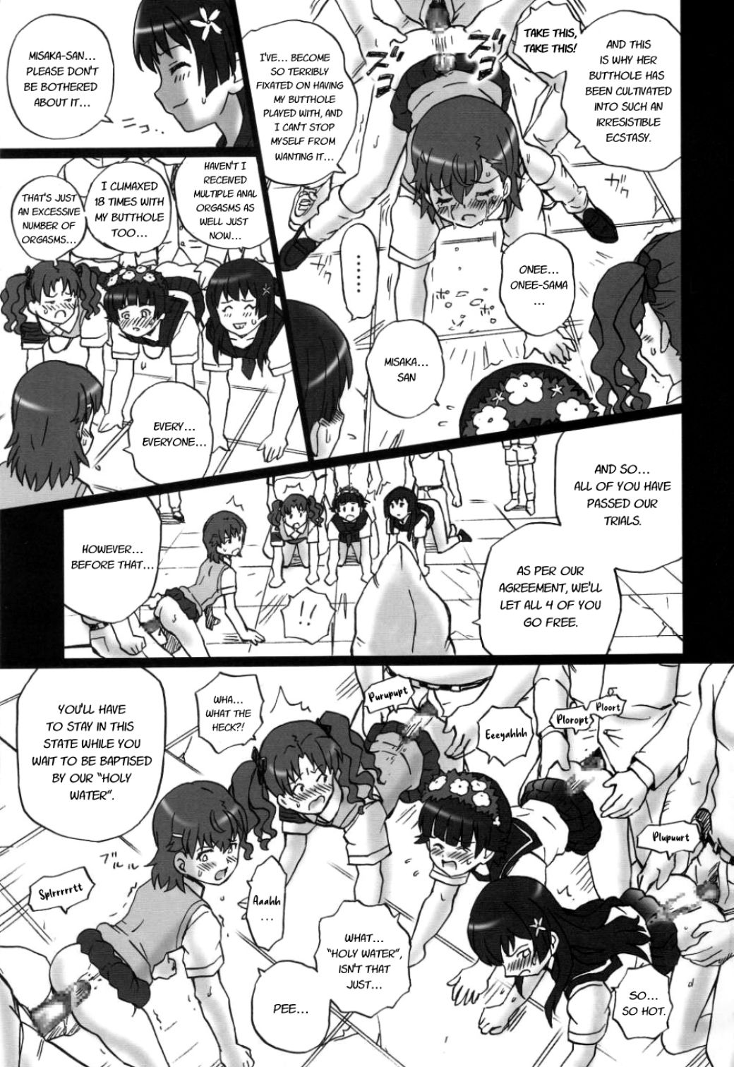 (C85) [RAT TAIL (IRIE YAMAZAKI)] TAIL-MAN RAILGUN 4GIRLS BOOK (とある科学の超電磁砲) [英訳]