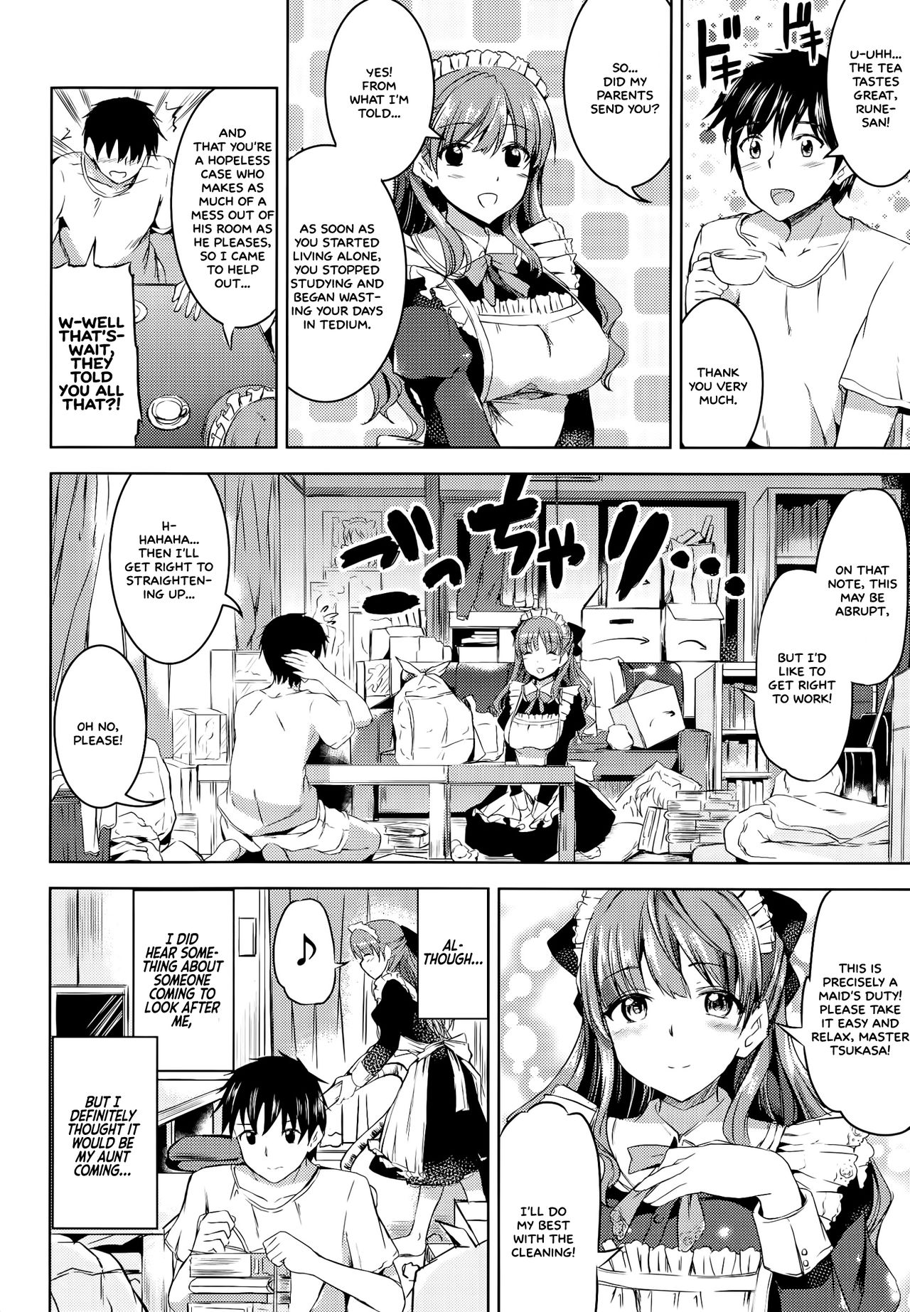 [神代竜] お嬢様のメイド事情 第1-3話 [英訳]