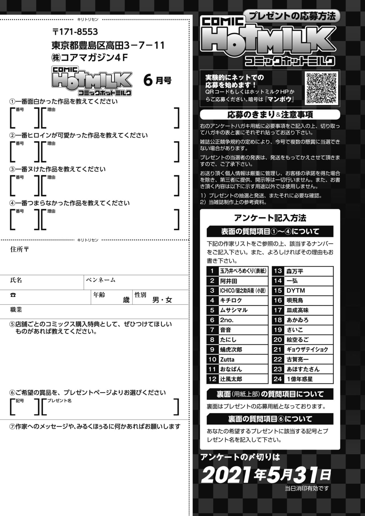 コミックホットミルク 2021年6月号 [DL版]