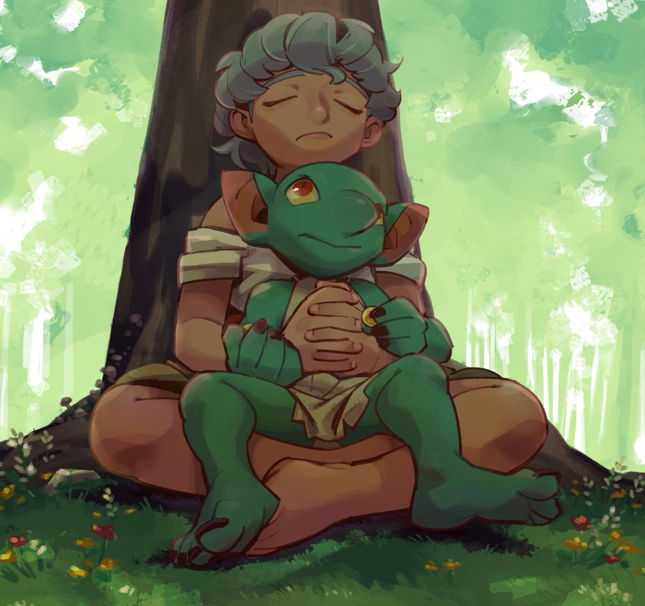 [久米だいら] 異言語なふたなり♀×ゴブリン♂