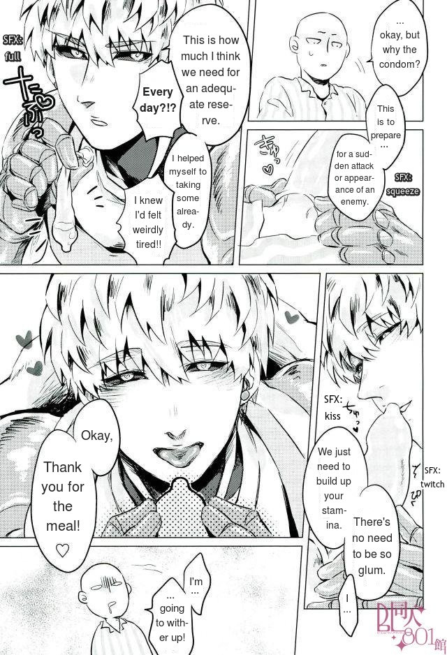 (ONE→HUNDRED 2) [りせるぷ (サワ)] 満タンでお願いします。 (ワンパンマン) [英訳]