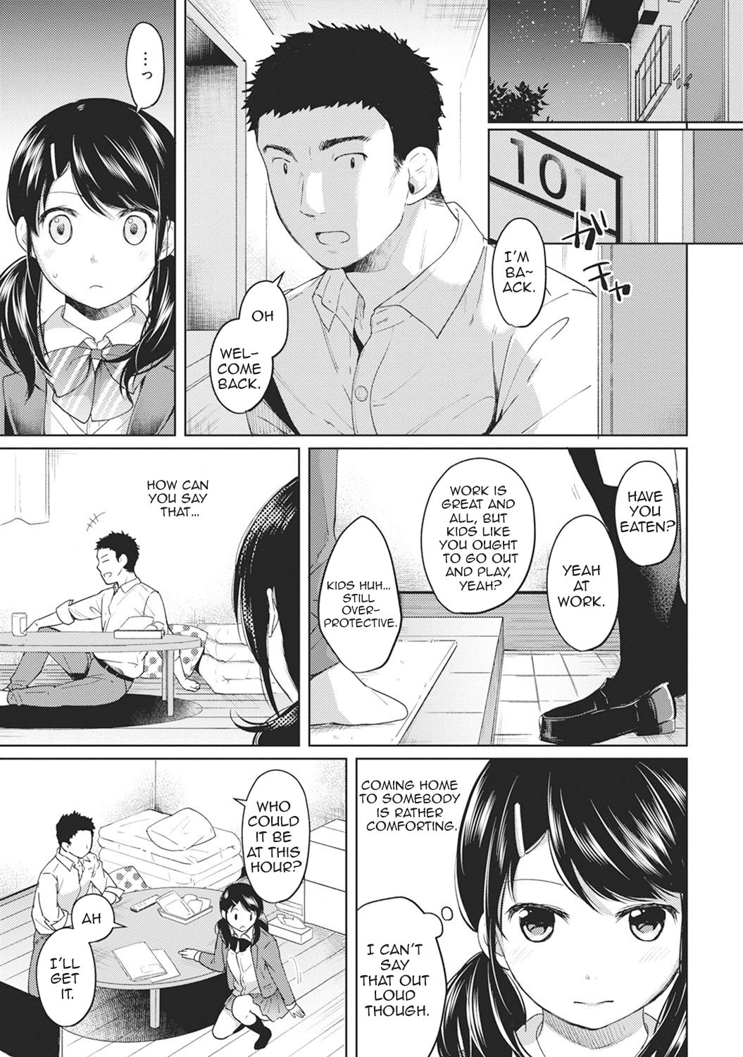 [二三月そう] 1LDK+JK いきなり同居? 密着!? 初エッチ!!? 第1-10話 [英訳]