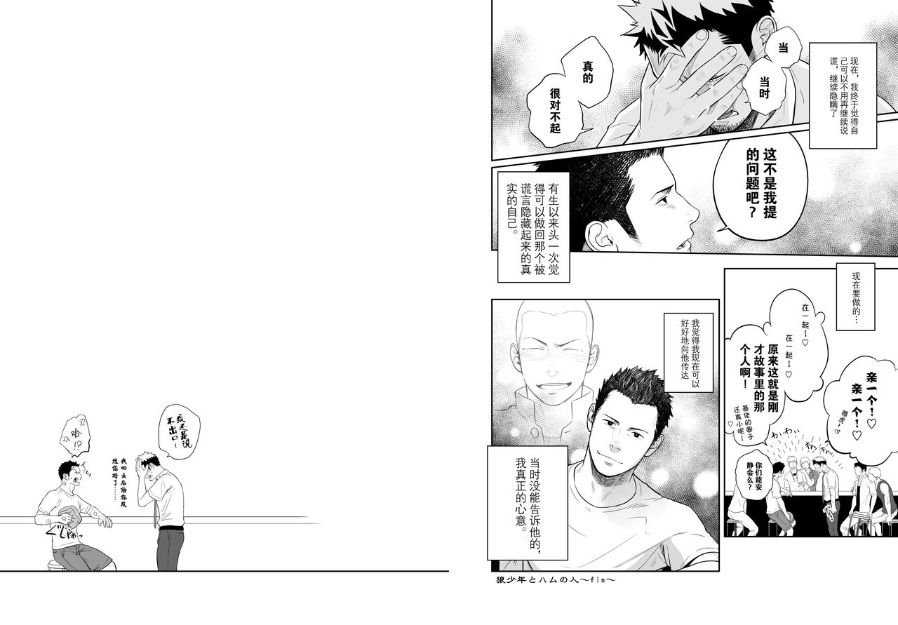 [♂めんたいこ♂ (一十)] 狼少年とハムの人 [中国翻訳] [DL版]