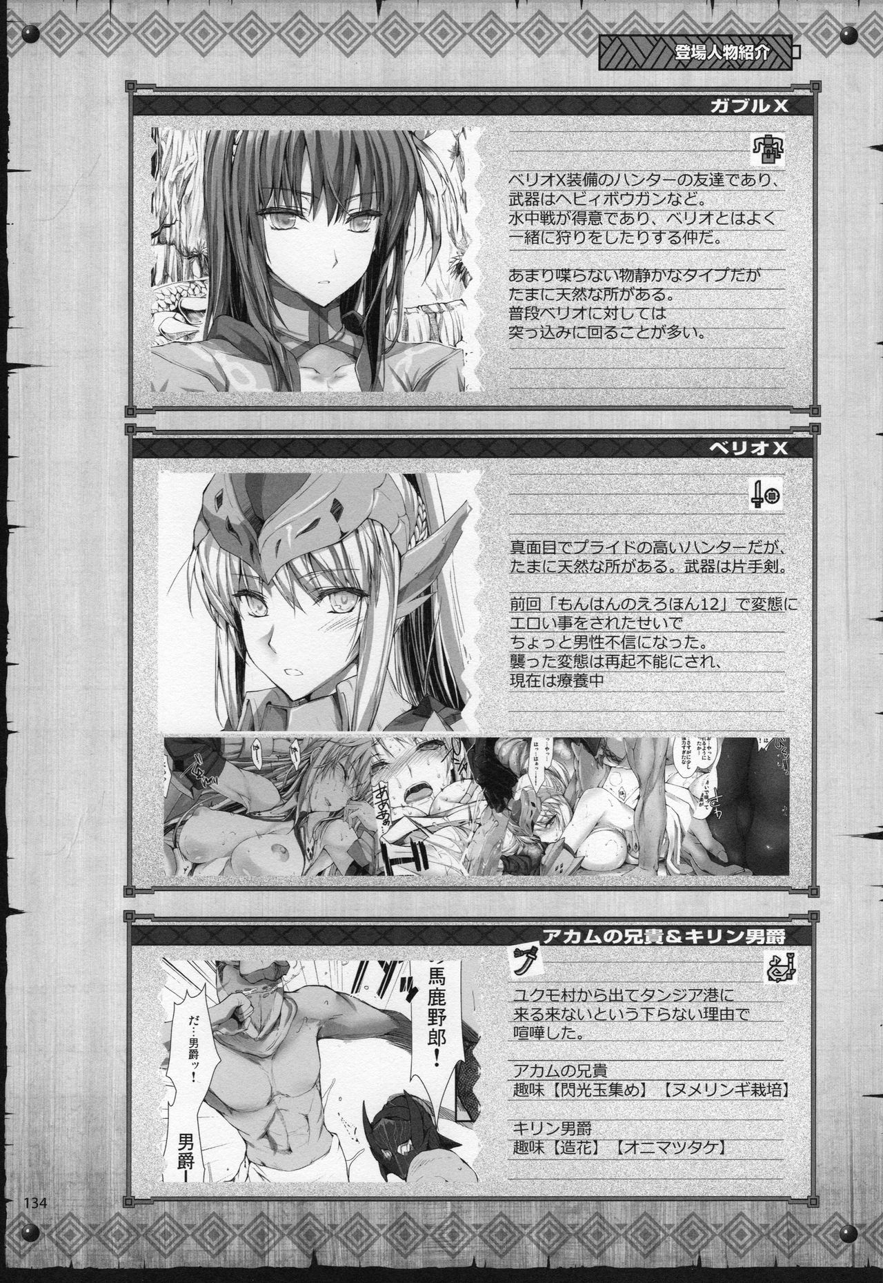 (C89) [うどんや (鬼月あるちゅ、ZAN)] もんはんのえろほんG★★★3 11→14+おまけ本 総集編 (モンスターハンター)