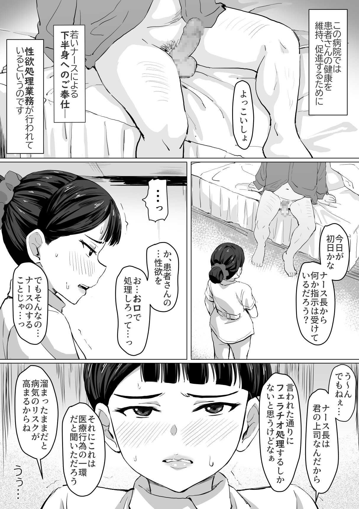 [トバリ猿] 生真面目ナースの性欲処理実習