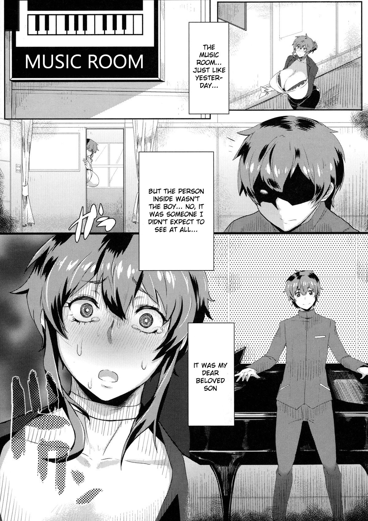 [秋草ぺぺろん] ムチ肉女教師友美ママ (むっちりメガ豚) [英訳]