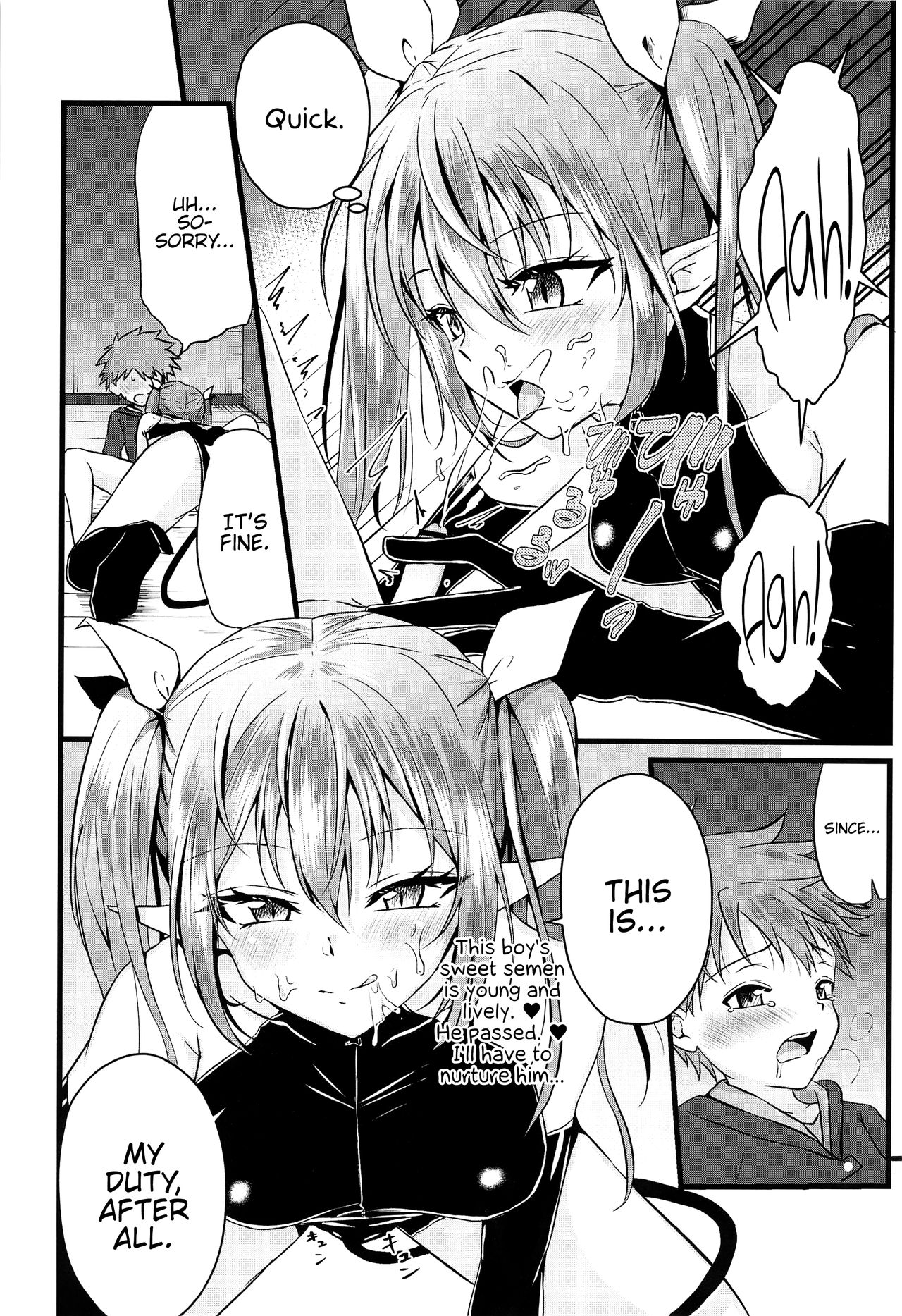 (C97) [ぺこ連盟 (あずまりる)] ふたなりサキュバスにアナル育てられて逆アナルされる話 [英訳]