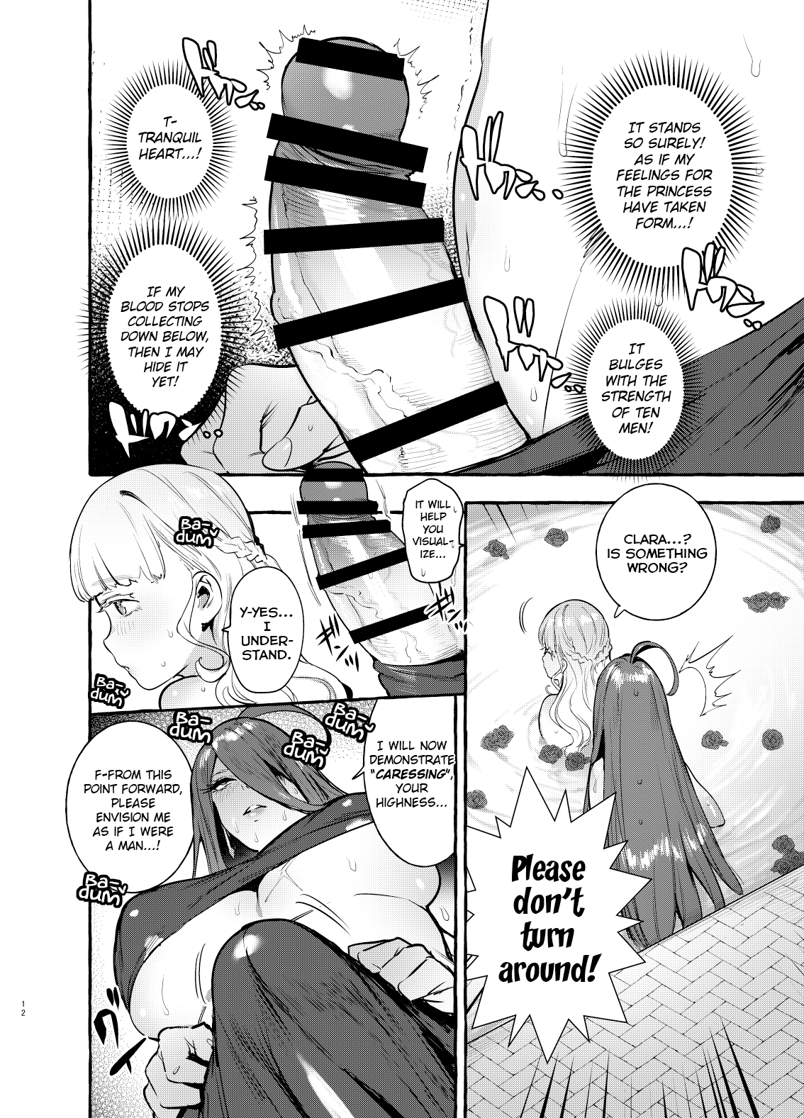 [非凡 (伊丹)] おちんぽ女騎士と処女姫 [英訳] [DL版]