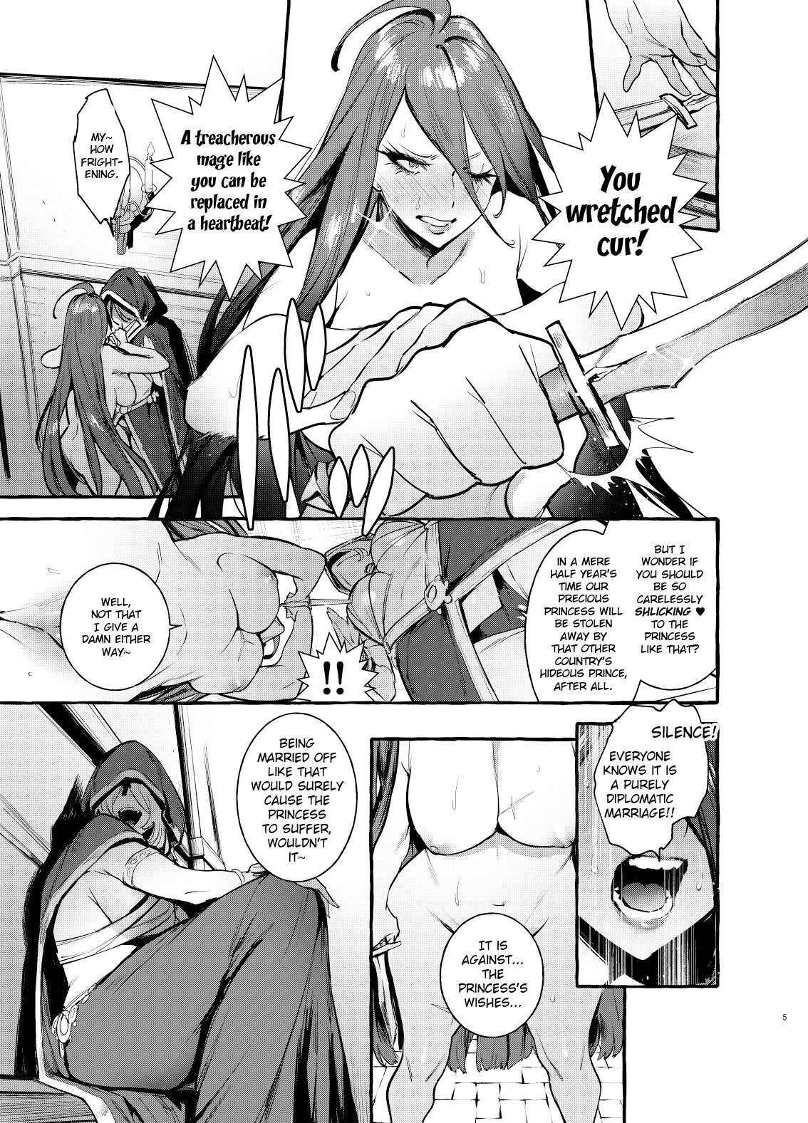 [非凡 (伊丹)] おちんぽ女騎士と処女姫 [英訳] [DL版]