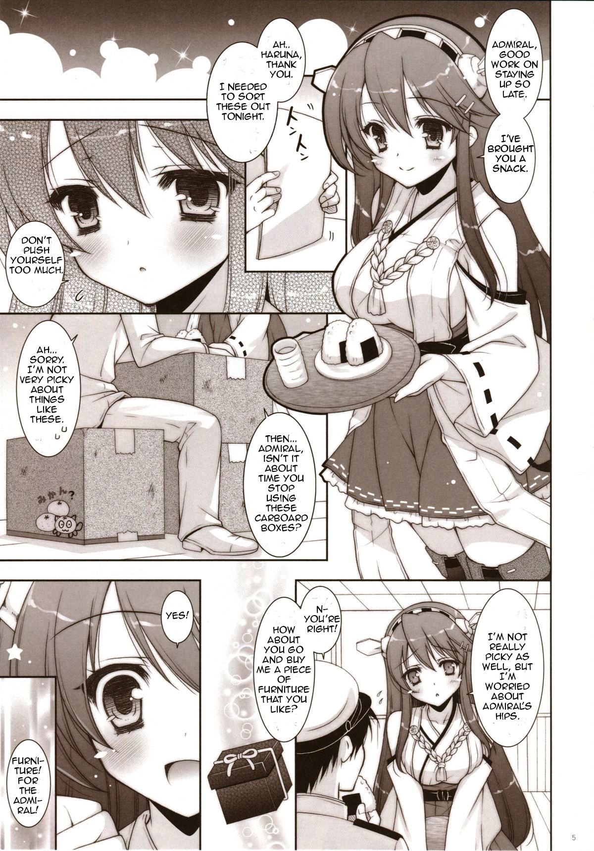 (C85) [しぐにゃん (しぐにゃん)] 我、榛名と夜戦に突入す!! (艦隊これくしょん -艦これ-) [英訳]