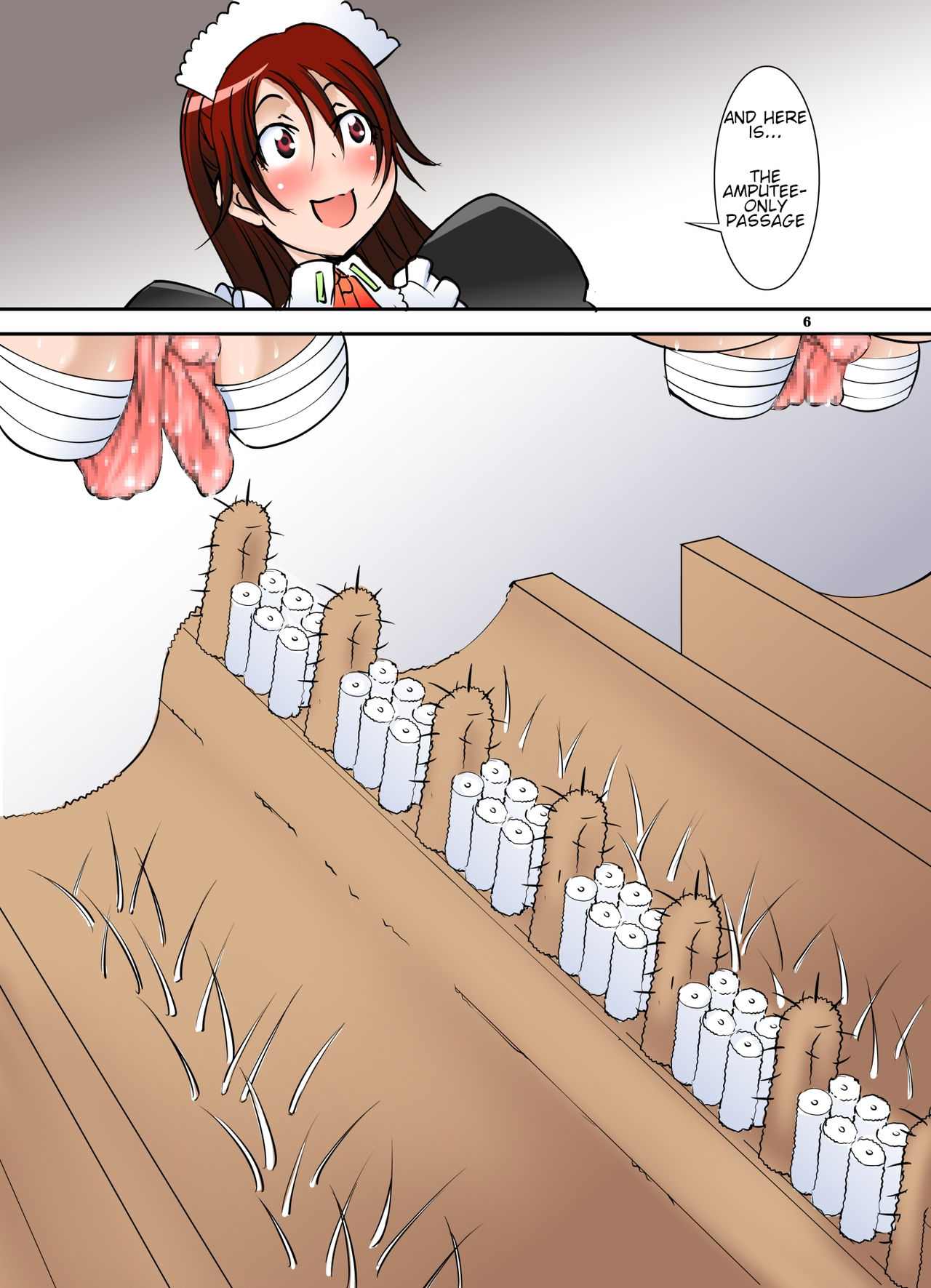 [アルゴラグニア (みこしろ本人)] 四肢切断少女拷問虐待館のメイドさんVOL4 [英訳]