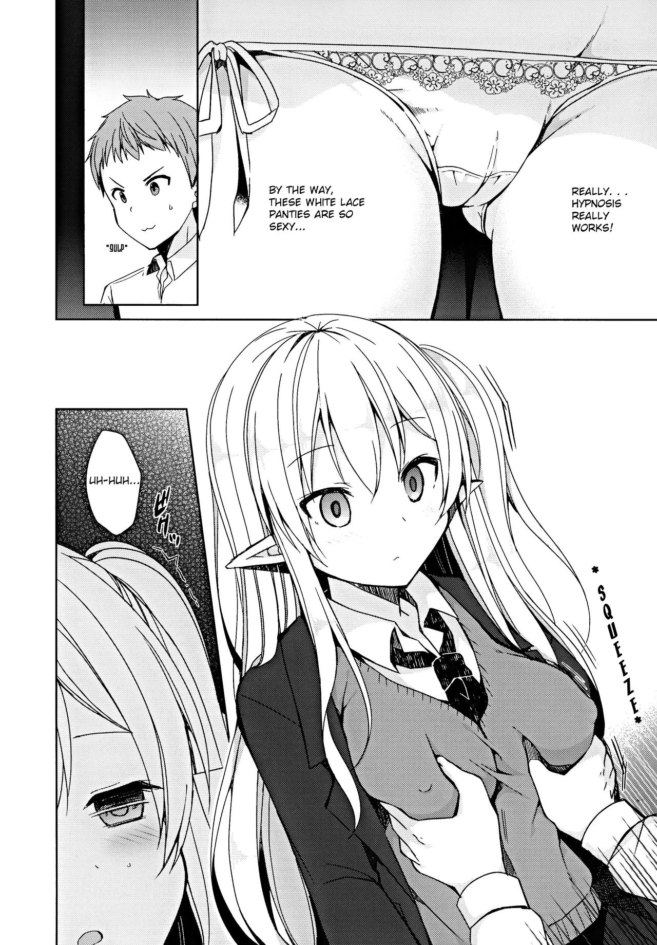 (C97) [moriQ (森あいり)] 不純異種交遊 俺とエルフ先輩のラブラブ催眠性活 [英訳] [無修正]