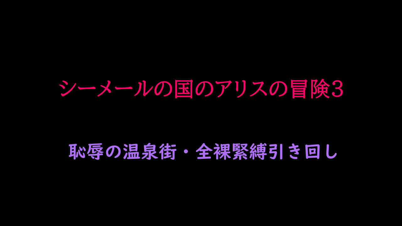 [納屋] シーメールの国のアリスの冒険3 恥辱の温泉街・全裸緊縛引き回し