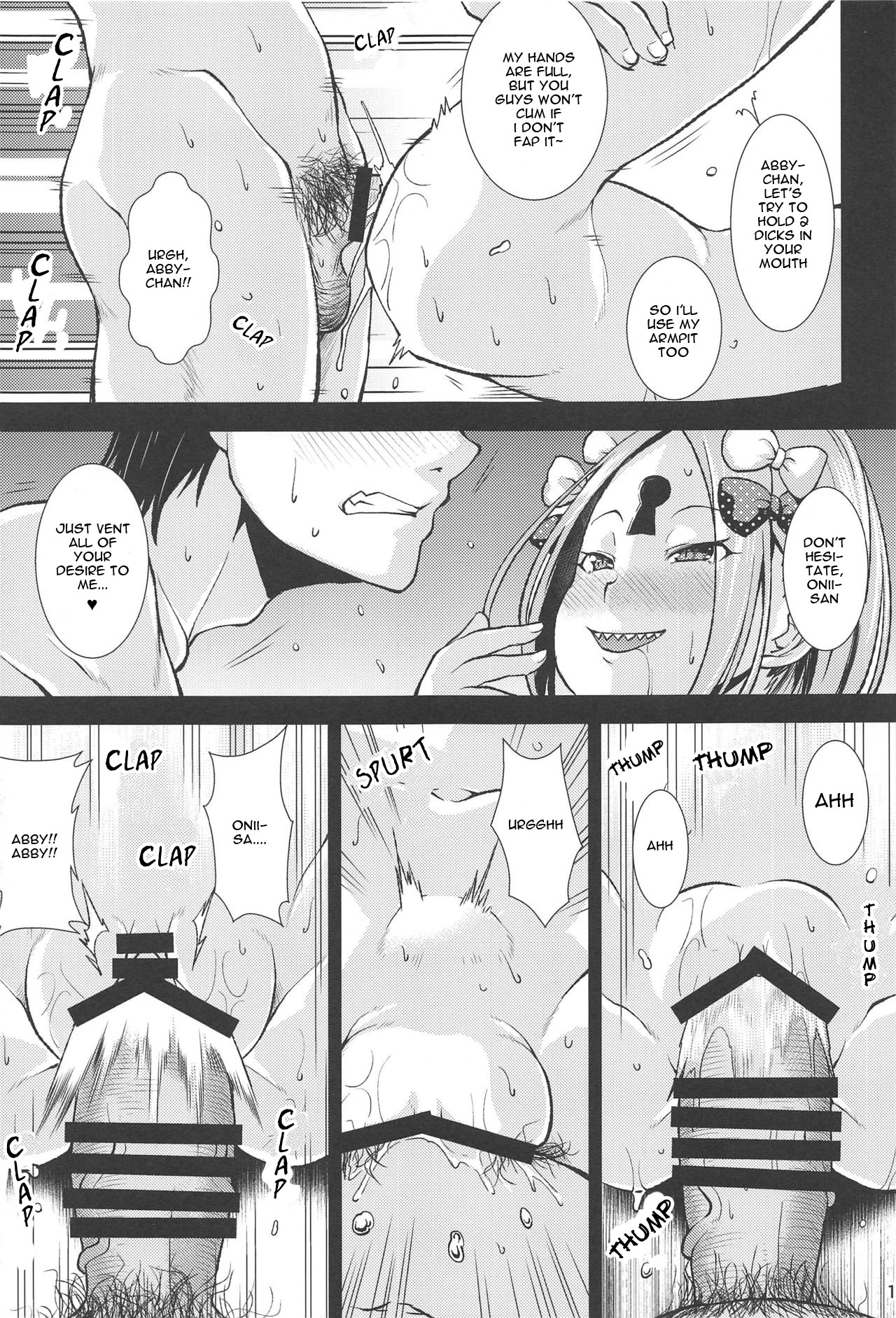 (C97) [異郷 (山崎かな)] アビーと帳の誘蛾湯 (Fate/Grand Order) [英訳]