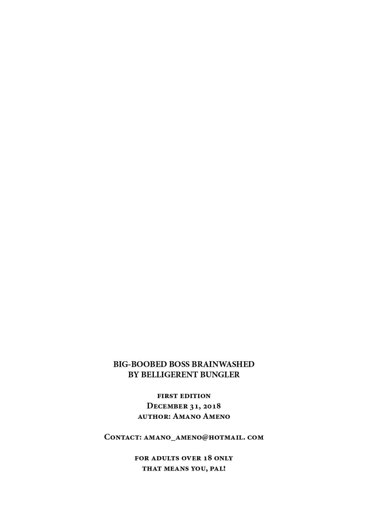 [M (天野雨乃)] 巨乳女上司催眠肉人形 [英訳] [DL版]