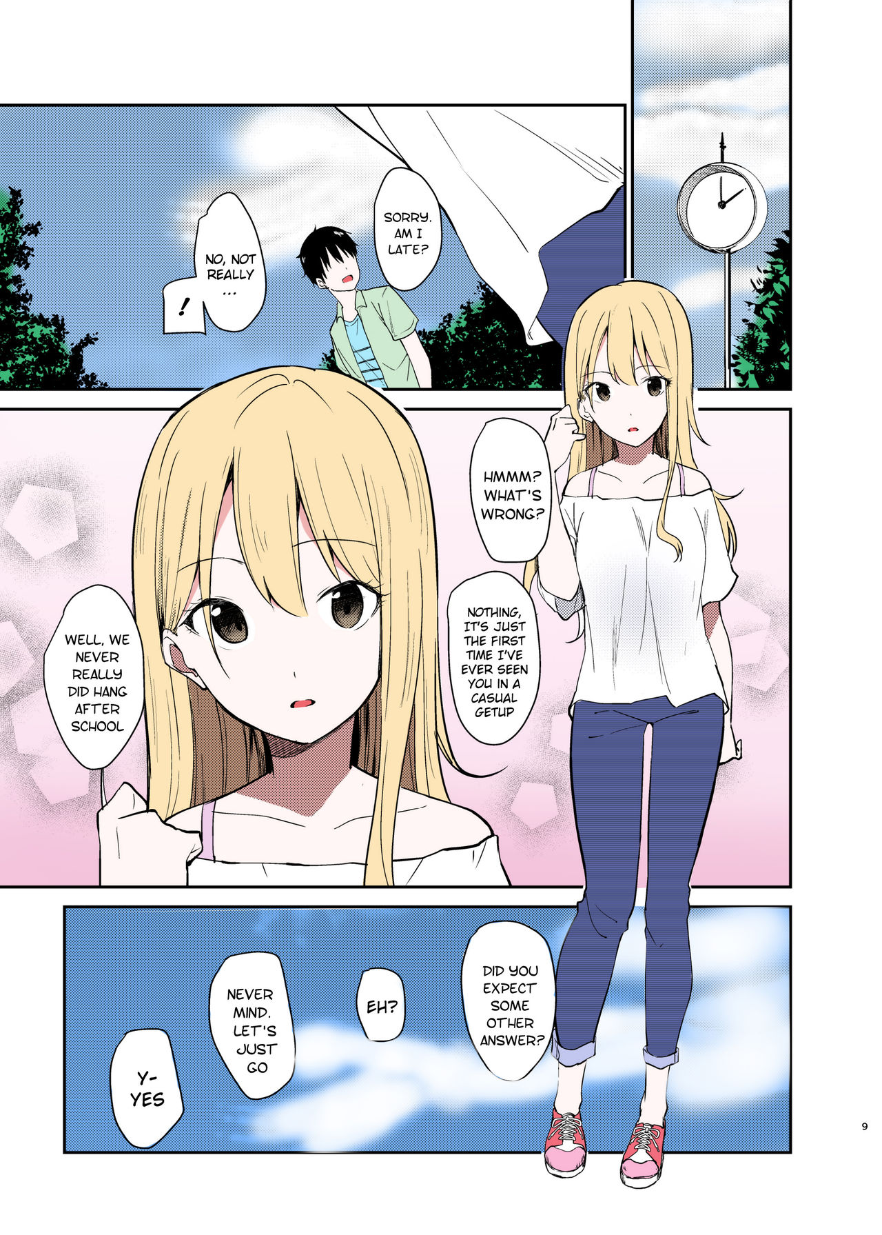 [咳寝 (咳寝はじめ)] 愛のあるセックスでギャルを寝取る話 [英訳] [カラー化] [DL版]