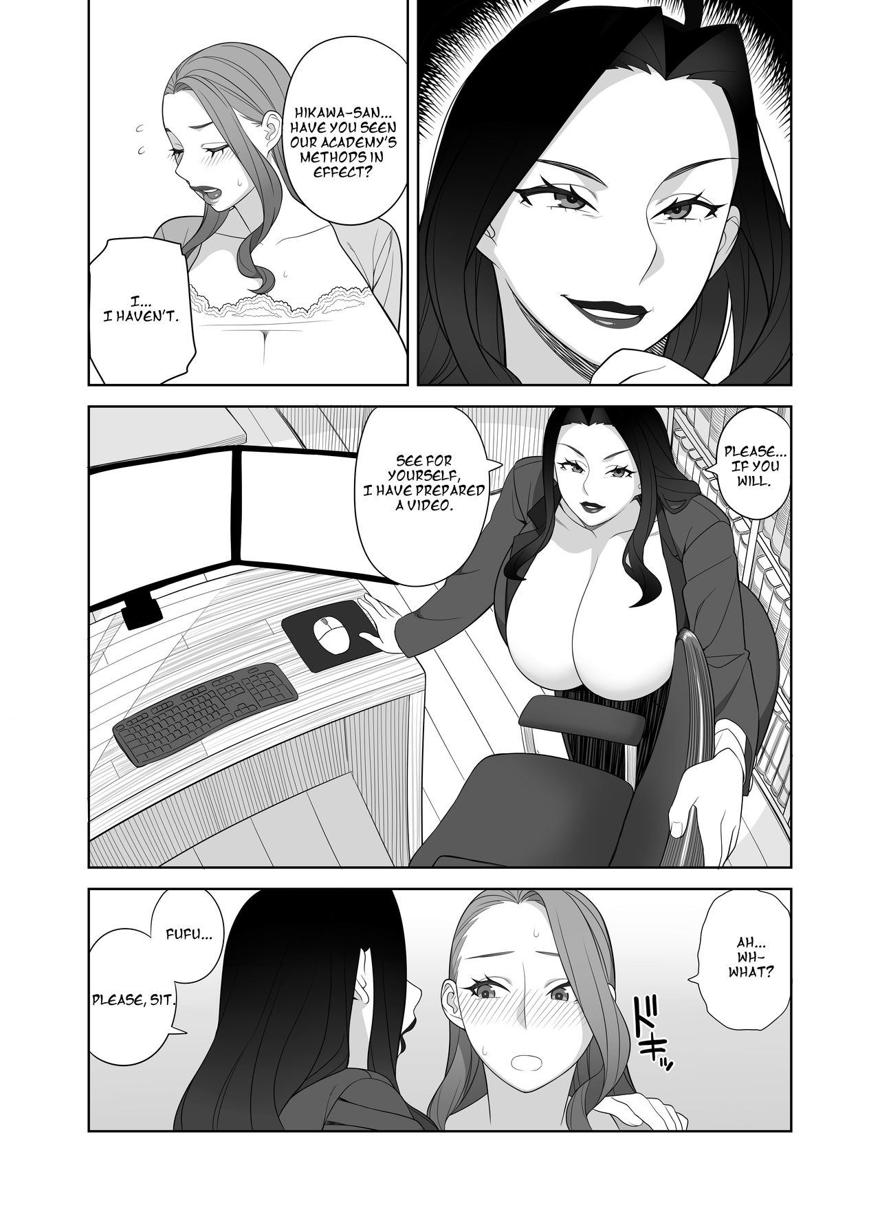 [サンゲリ屋 (左利き)] 爆乳淫母は学園長の女 [英語] [DL版]