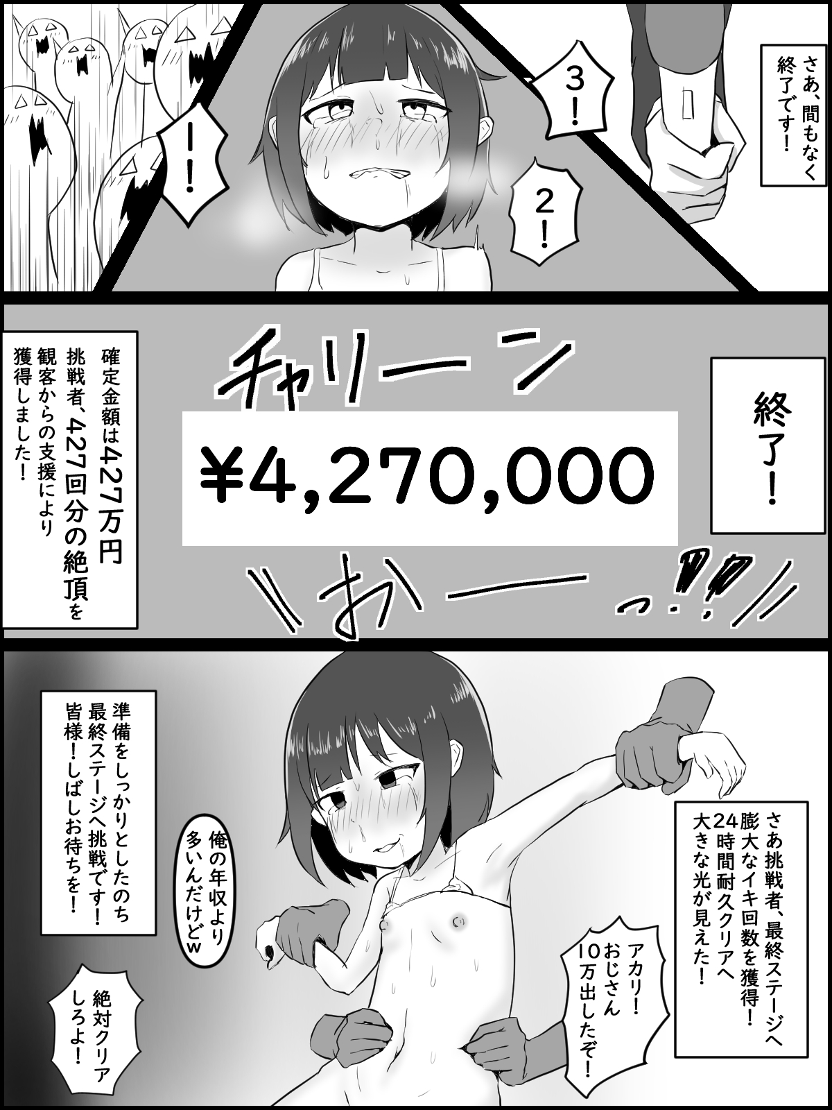 [金塊100kg (あおたそら)] 絶頂耐久 イキ我慢大会