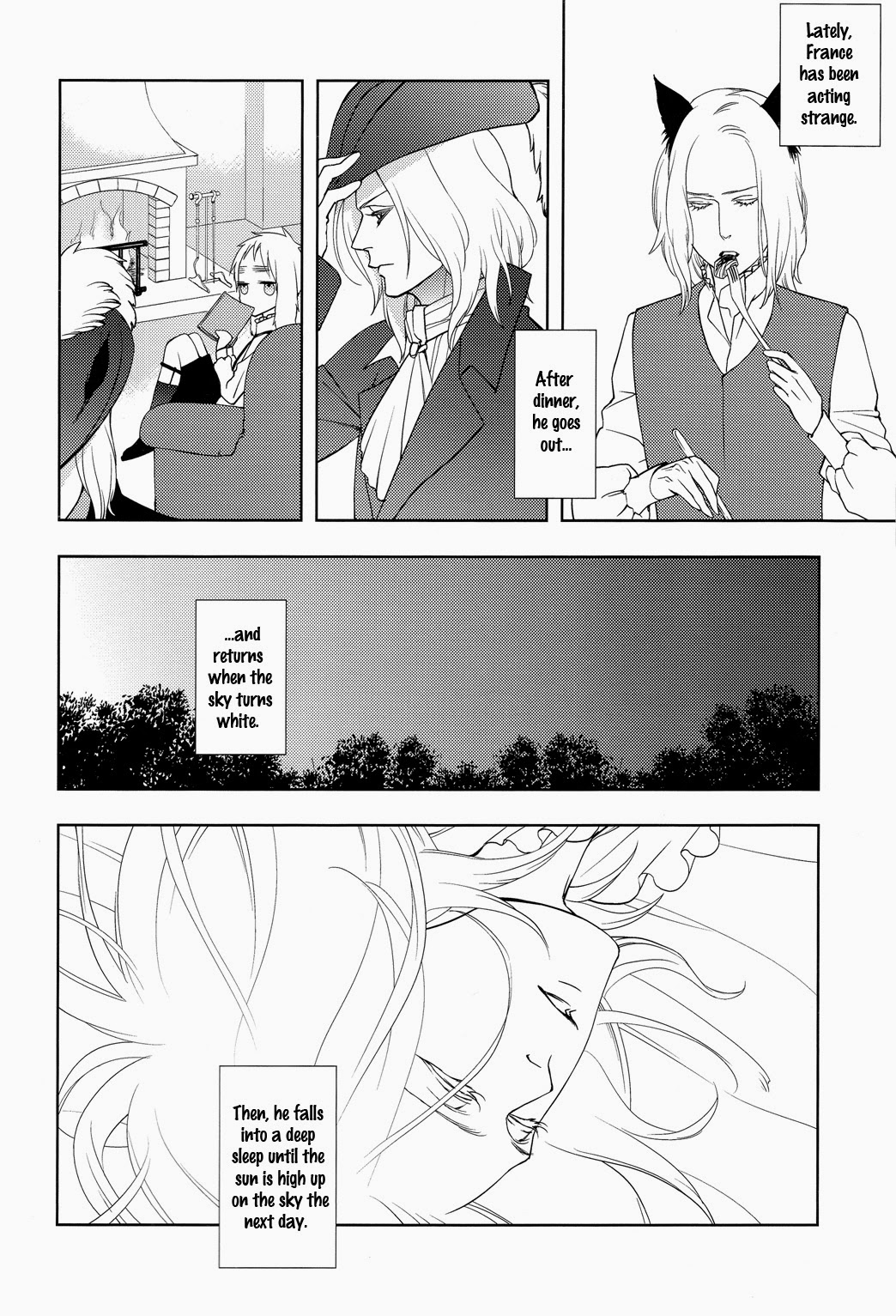 (擬人化王国4) [daisy (チコッツ)] こいわずらい、あなたとふたり (Axis Powers ヘタリア) [英訳]