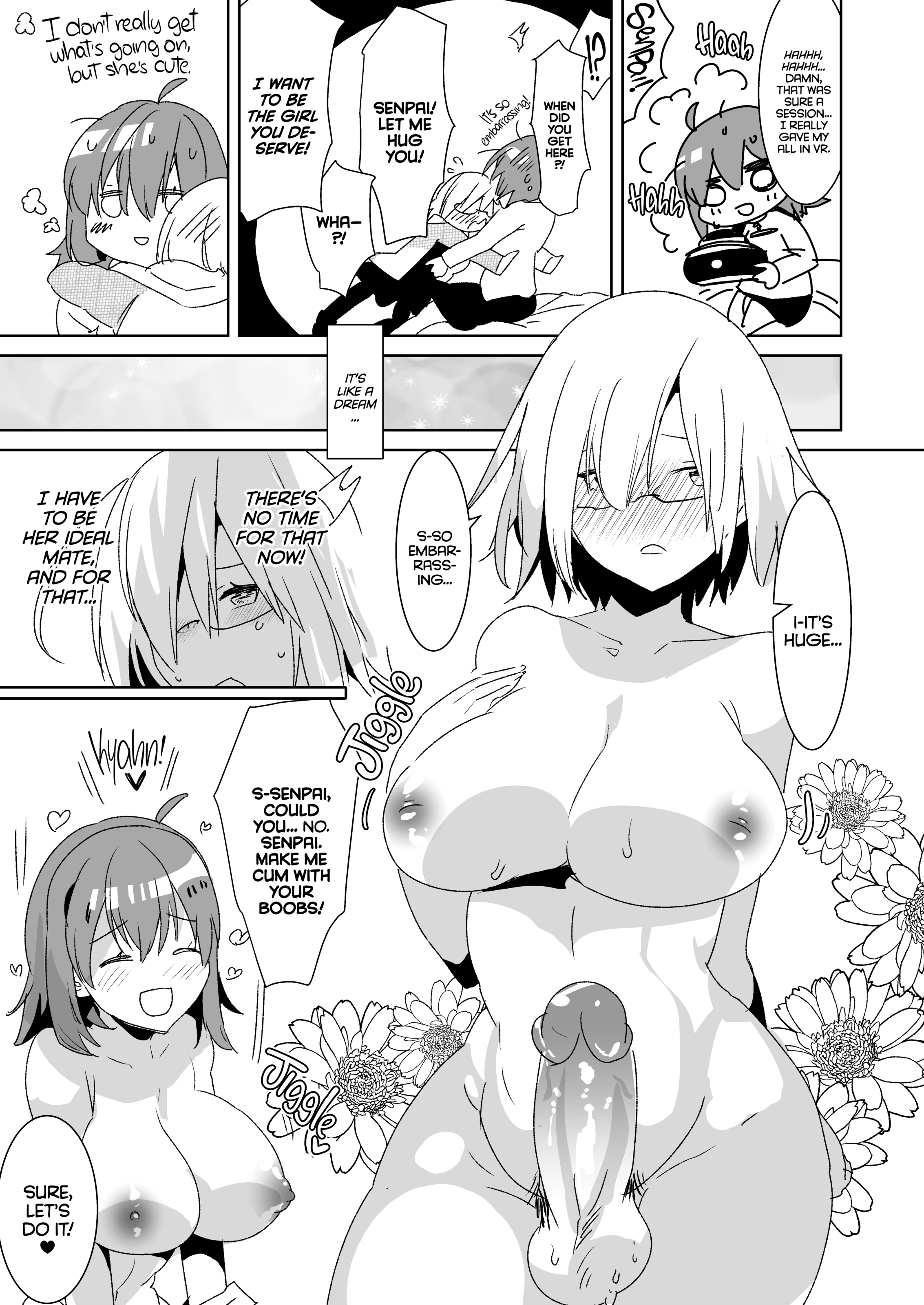 先輩、VRヨリモットーキモチイイふたなりナマエッチシマセンカ？ （打ち切り）