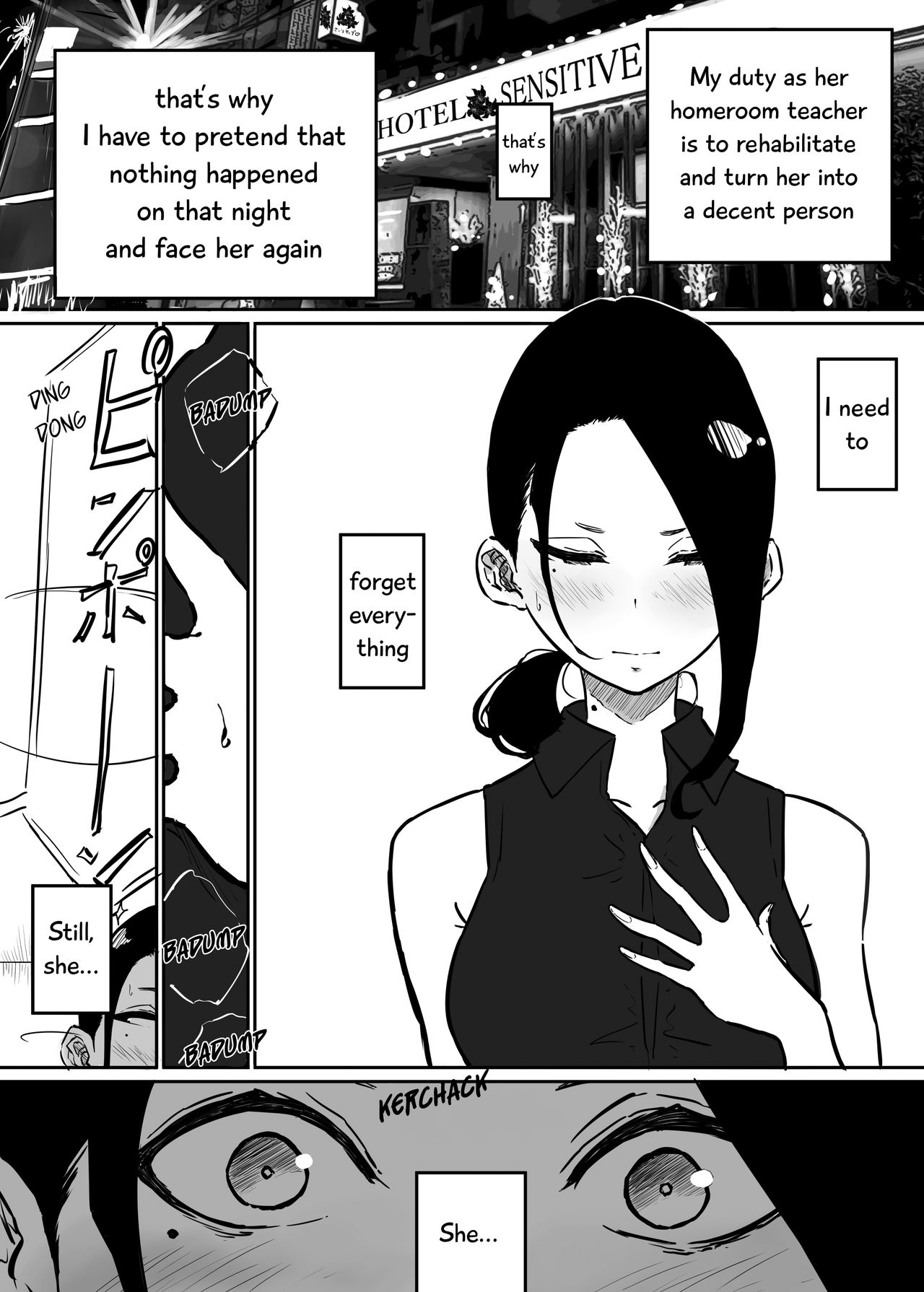 [Sky Dogma (ぱんだこりゃ)] スパルタ先生が教え子のビッチギャルにエッチな事される話2 [英訳]