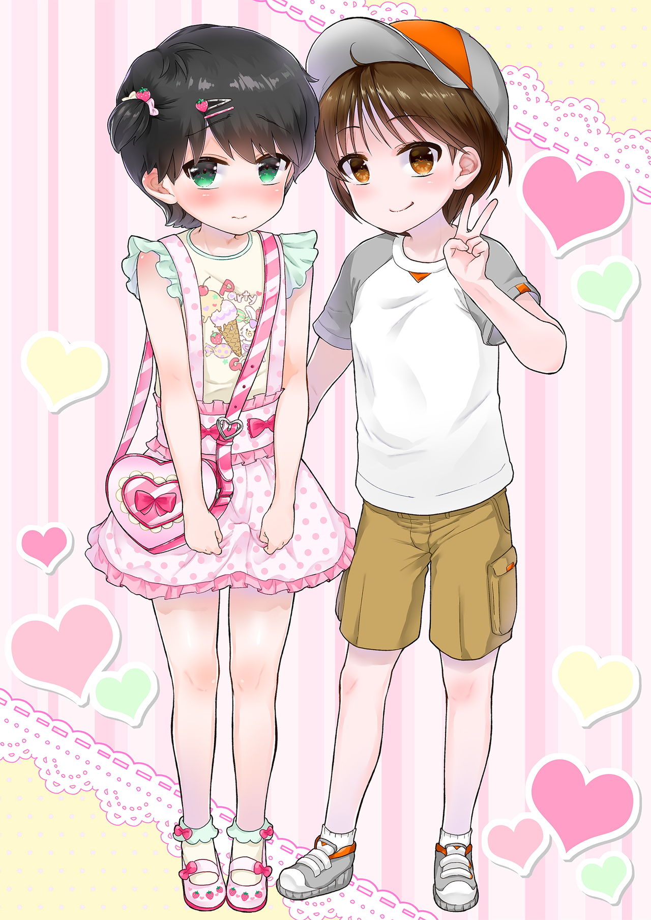 [恥辱庵 (緑いろ)] 女の子になった明夢くんと男の子になった伊織ちゃん