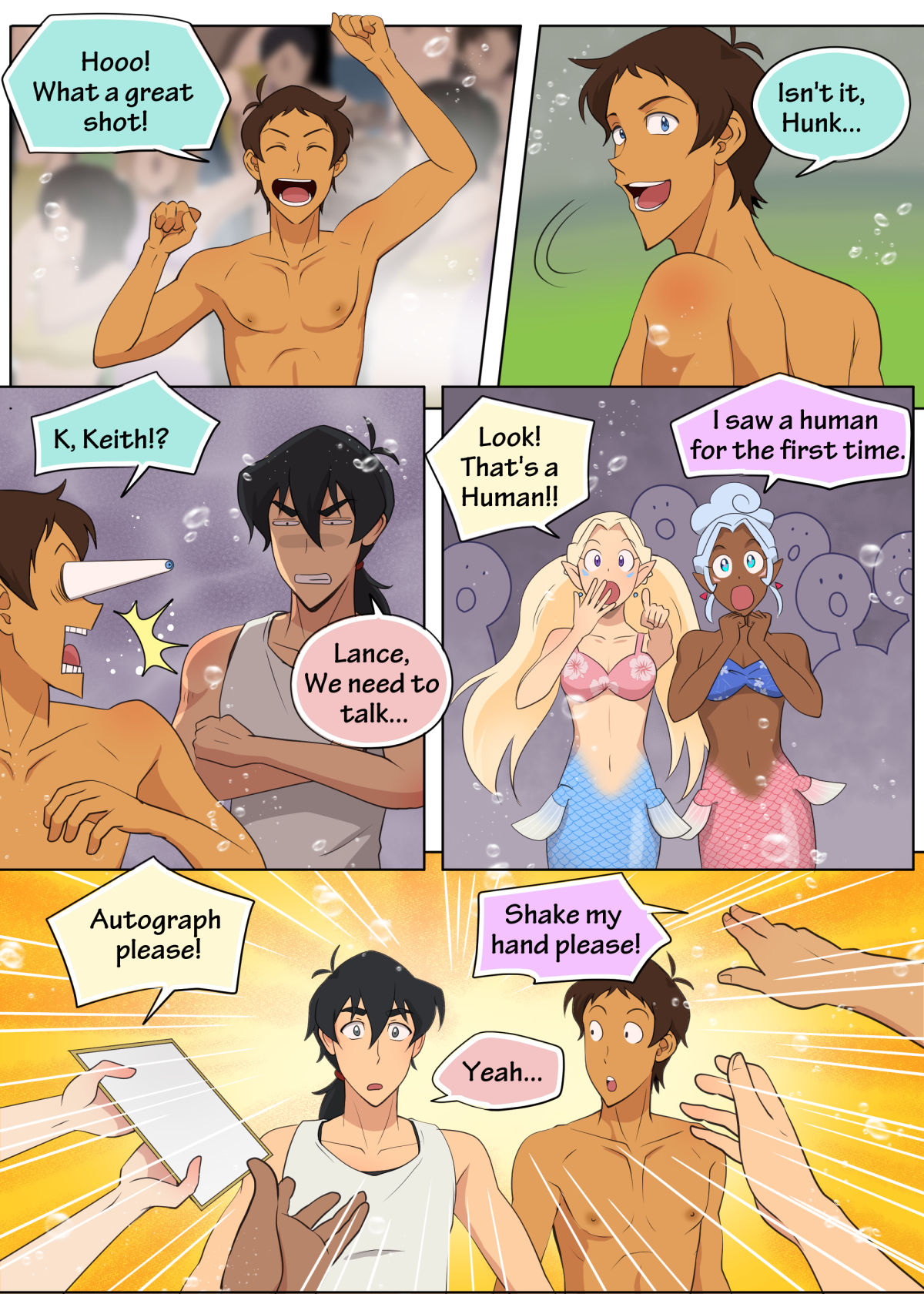 [halleseed] As Wet As a Merman (Voltron: Legendary Defender) [英語]