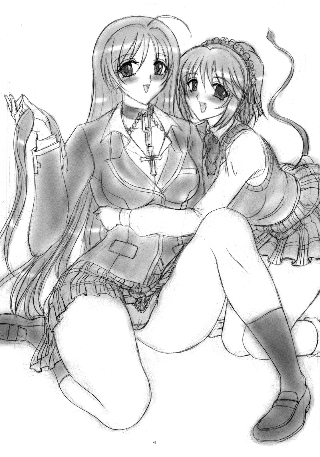 (ふたけっと 4) [ヨモスエ同好会 (げしょ一郎)] FUTANARIとVAMPIRE (ロザリオとバンパイア) [英訳]