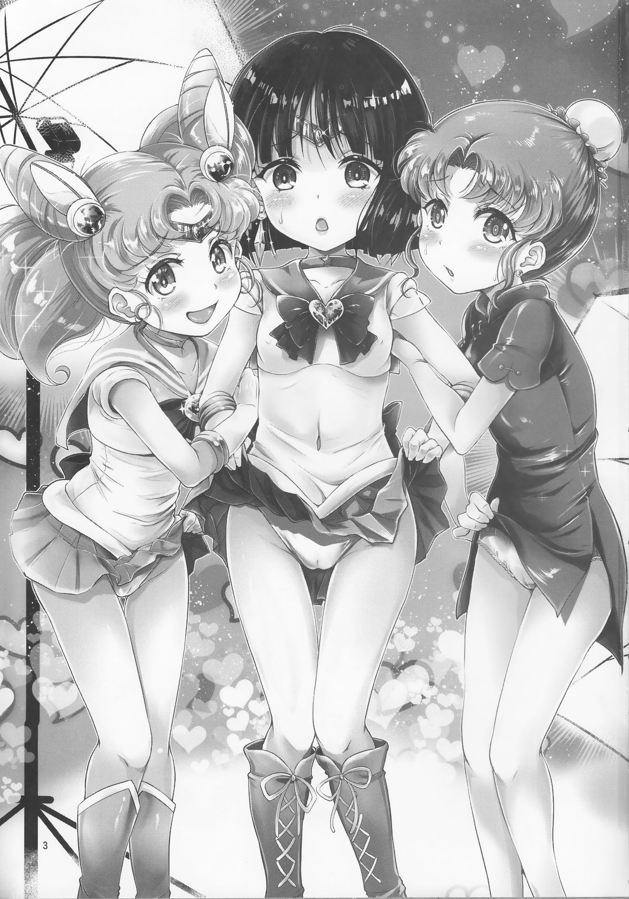 (C92) [朧&天蓬元帥堂 (天蓬元帥)] セーラーAV企画～JS3人組に出演交渉!! クラスメイトの目の前でガチンコ子作りSEX!?～ (美少女戦士セーラームーン)[中国翻訳]