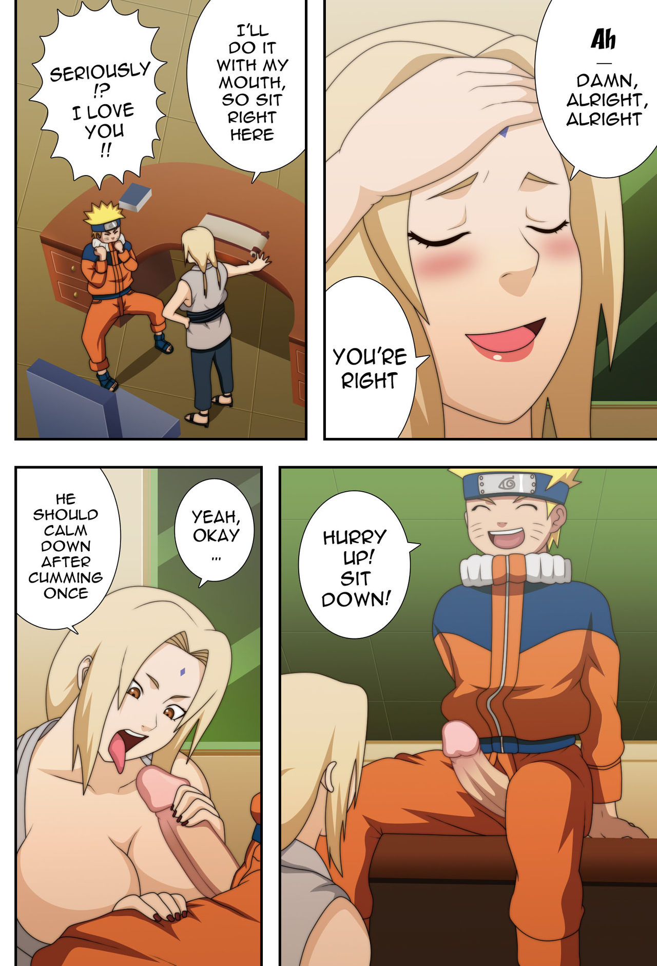 (C73) [NARUHO堂 (なるほど)] 巨乳の忍者 乳影 (NARUTO -ナルト-) [英訳] [カラー化] [無修正]