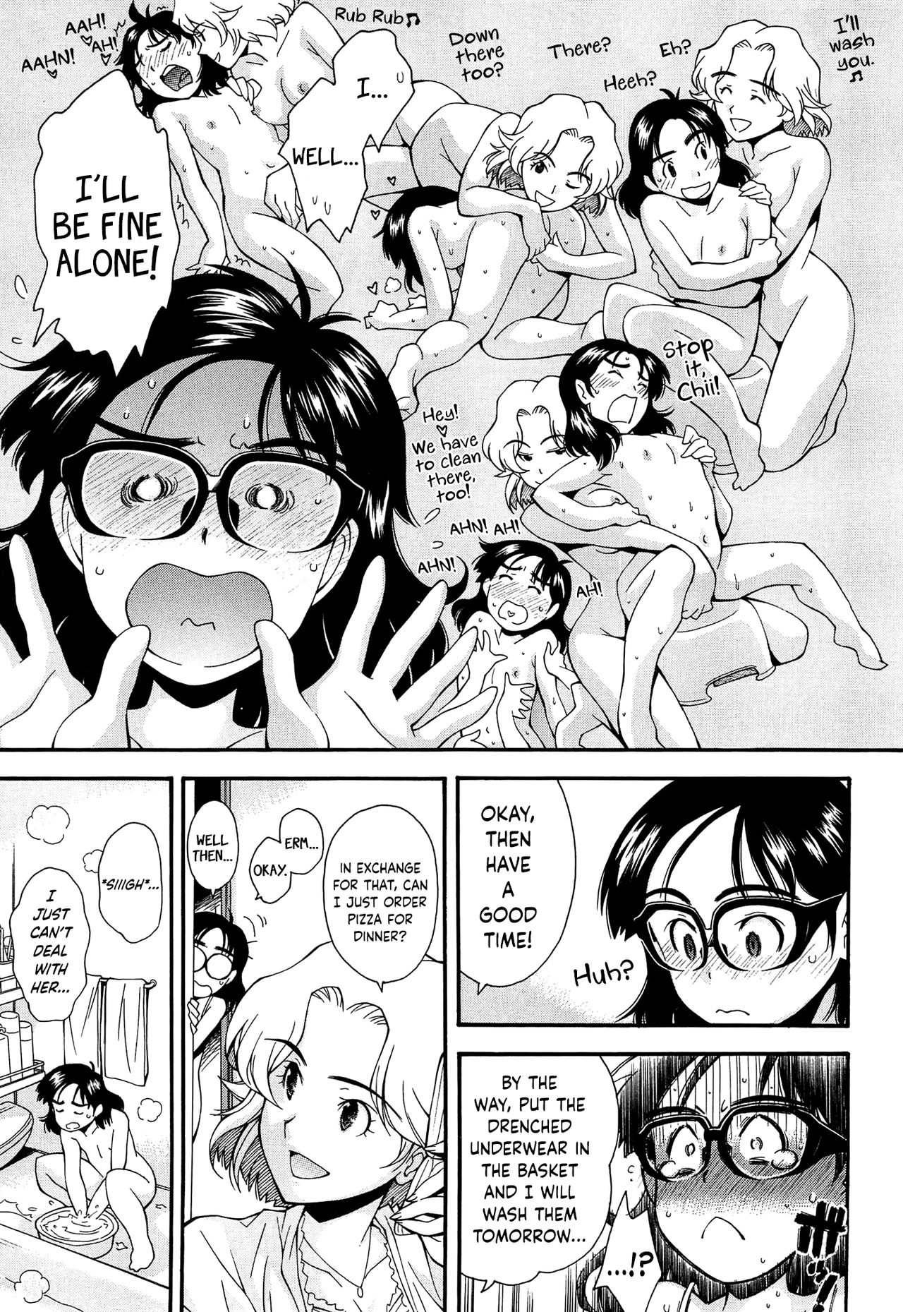 [嶺本八美] きて!みて!イジって! [英訳]