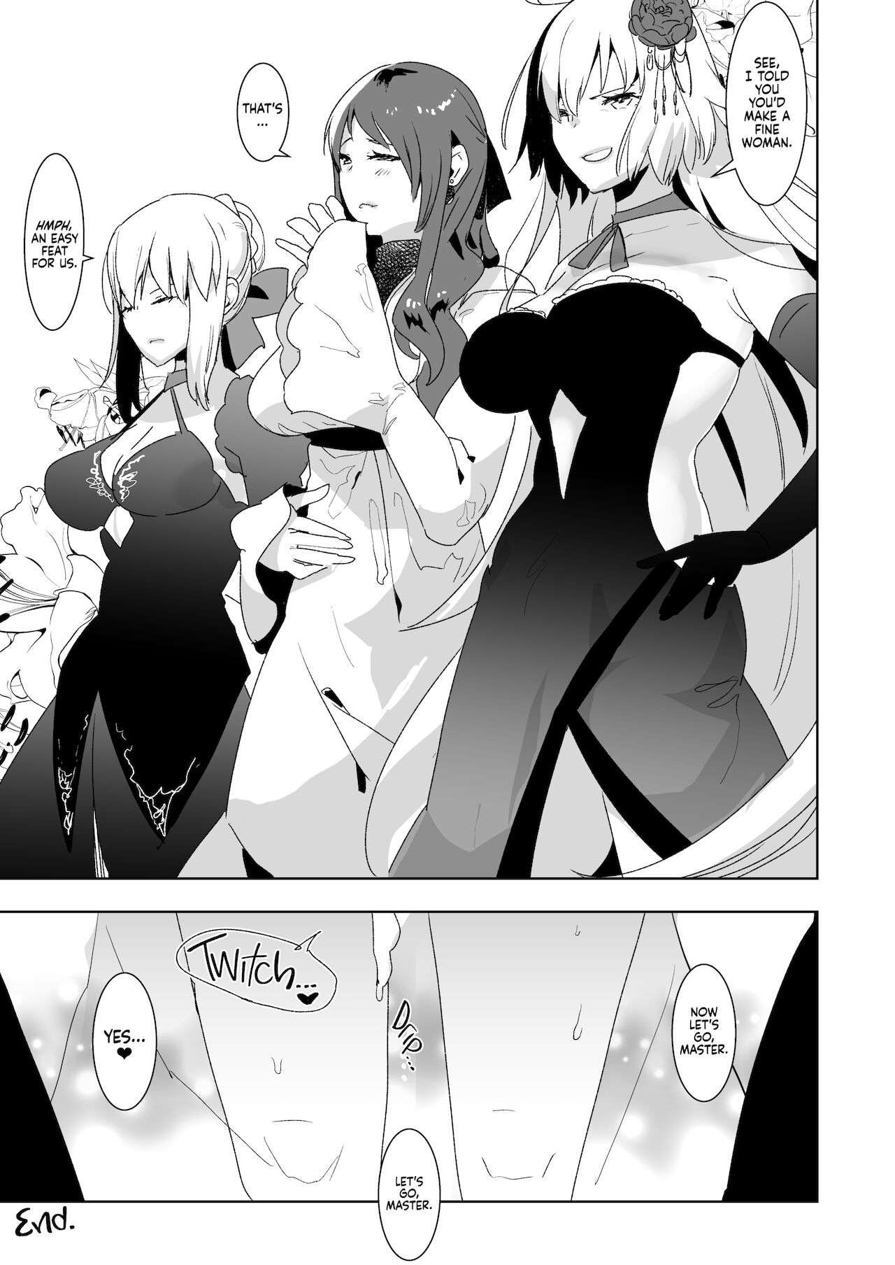 愛昧亭 (愛昧亭うまみ)] ふたなりオルタたちに女装したオレが犯される話 (Fate/Grand Order) [英訳] [無修正] [DL版]