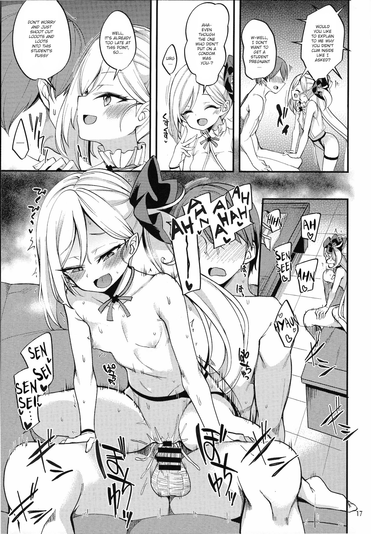 (COMIC1 BS祭 スペシャル) [りゅうかくさんのどあめ (極太眉毛)] ムツキ イ・タ・ズ・ラ ワンデイ (ブルーアーカイブ) [英訳]