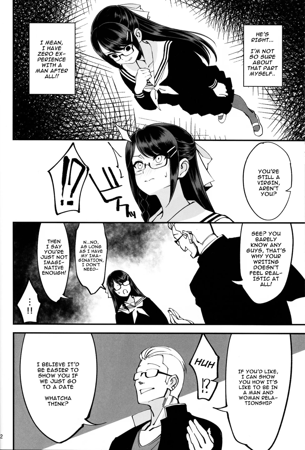 (C95) [ドクダミ (沖田あばば)] 僕が片思いしていた文学少女が軽薄なクラスメイトにNTRれた話 [英訳]