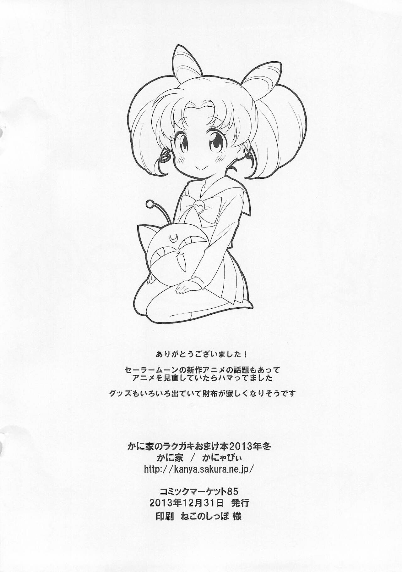 (C85) [かに家 (かにゃぴぃ)] かに家のラクガキおまけ本2013年冬 (セーラームーン)