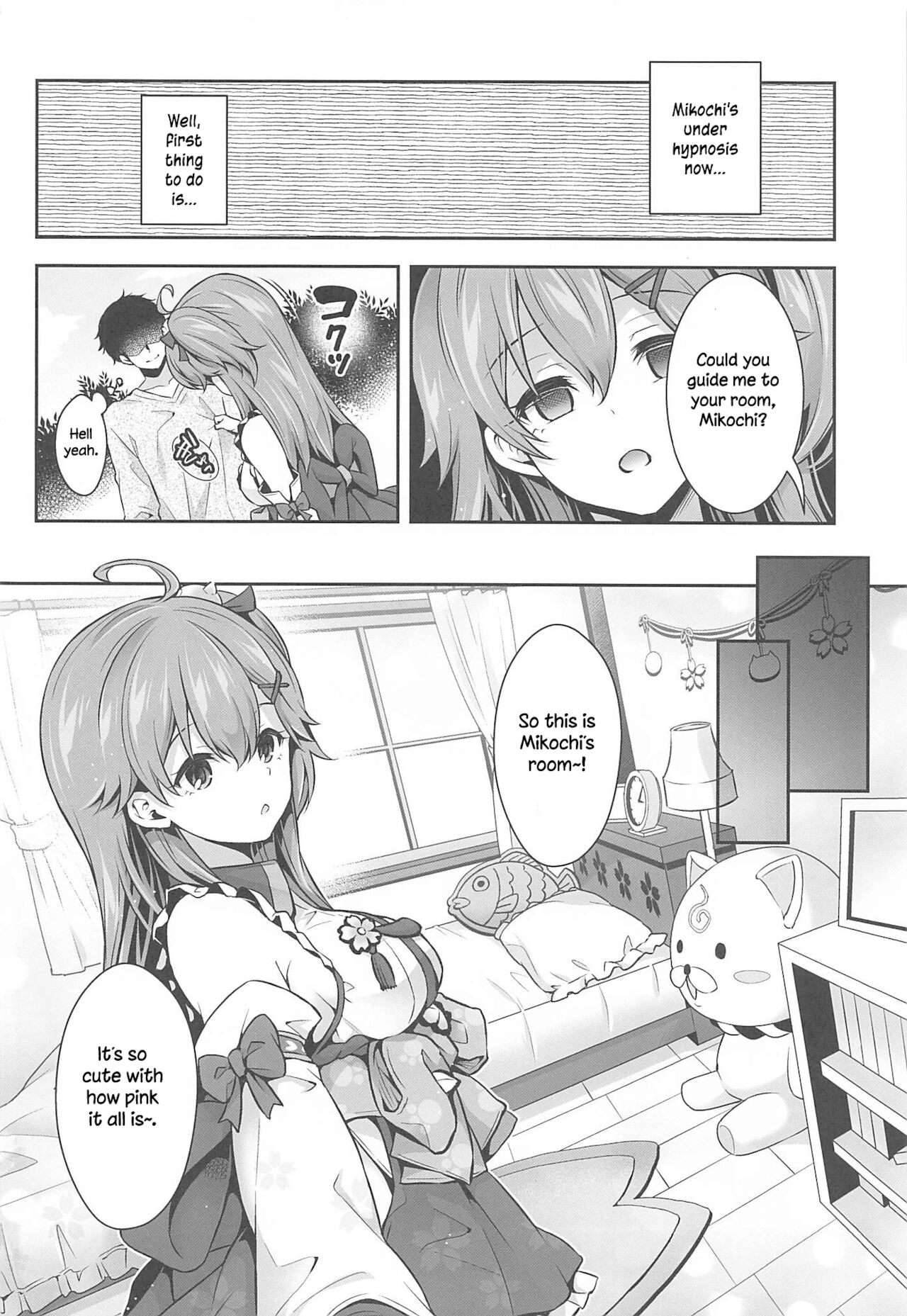 (C99) [ハチノコP (ハチゴ)] みこち催眠えっち本～幼児退行編～ (さくらみこ) [英訳]