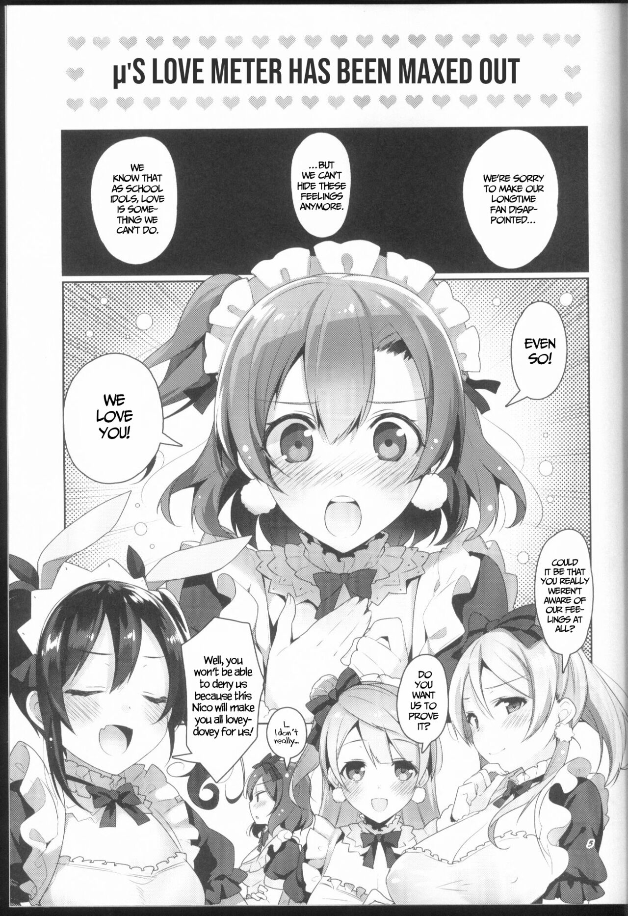 (C87) [自宅異常あり! (にぃと)] μ'sが無条件で好きになるだけの本 (ラブライブ!) [英訳]