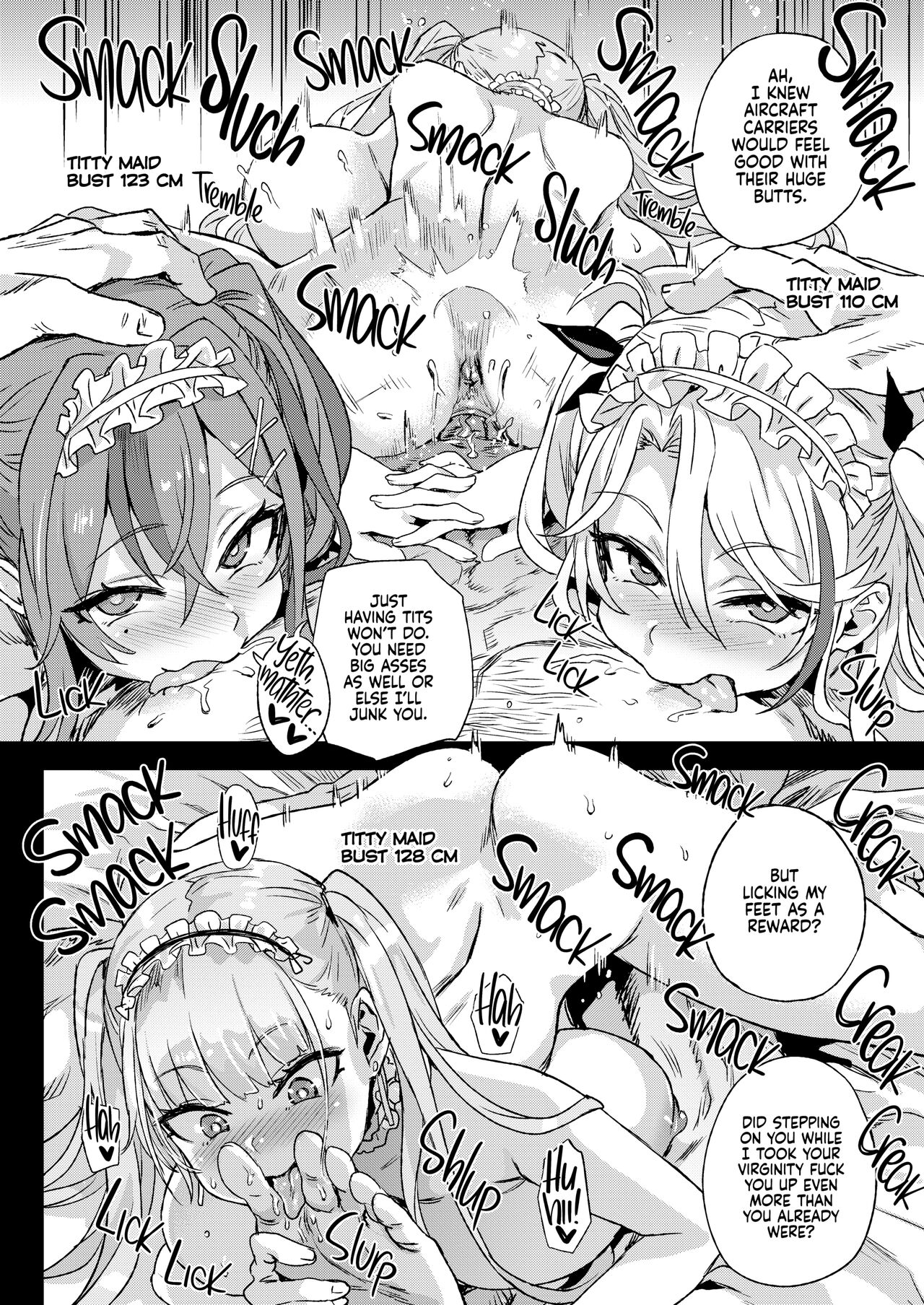 [Fatalpulse (朝凪)] レディ、メイドに堕つ (アズールレーン) [英訳] [無修正] [DL版]