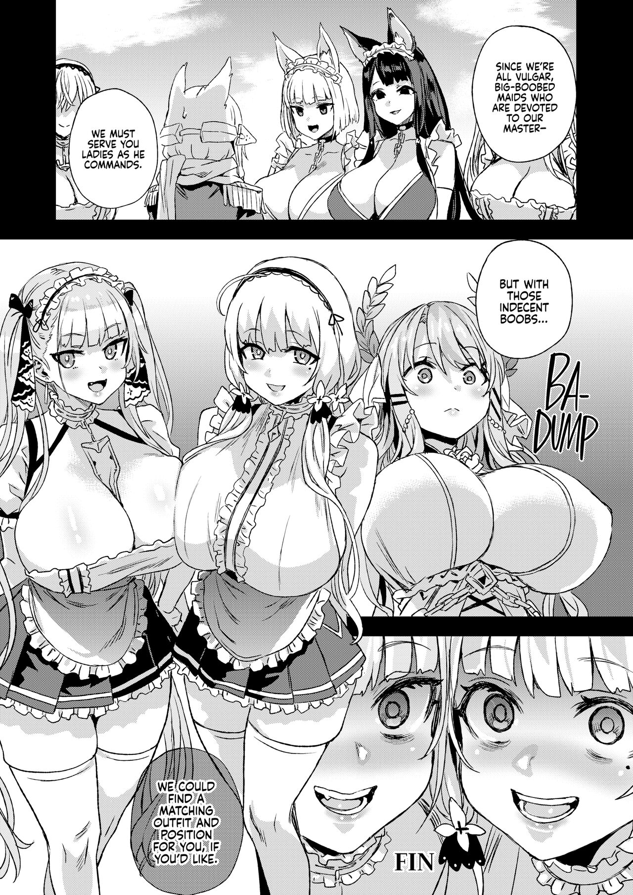 [Fatalpulse (朝凪)] レディ、メイドに堕つ (アズールレーン) [英訳] [無修正] [DL版]