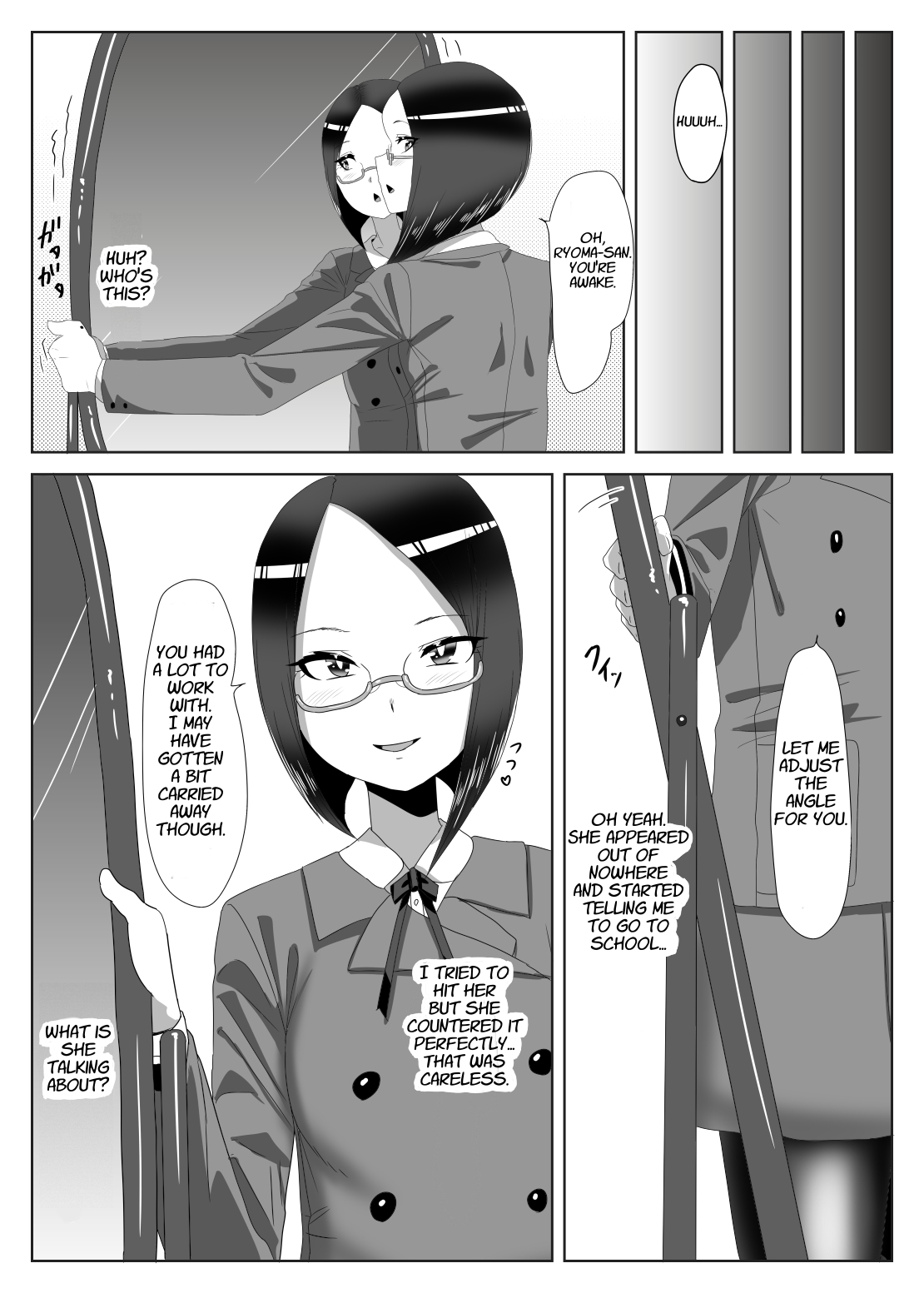 [日々草話 (アパッチ)] ふたなり生徒会長の不良男の娘更生計画1 [英訳]