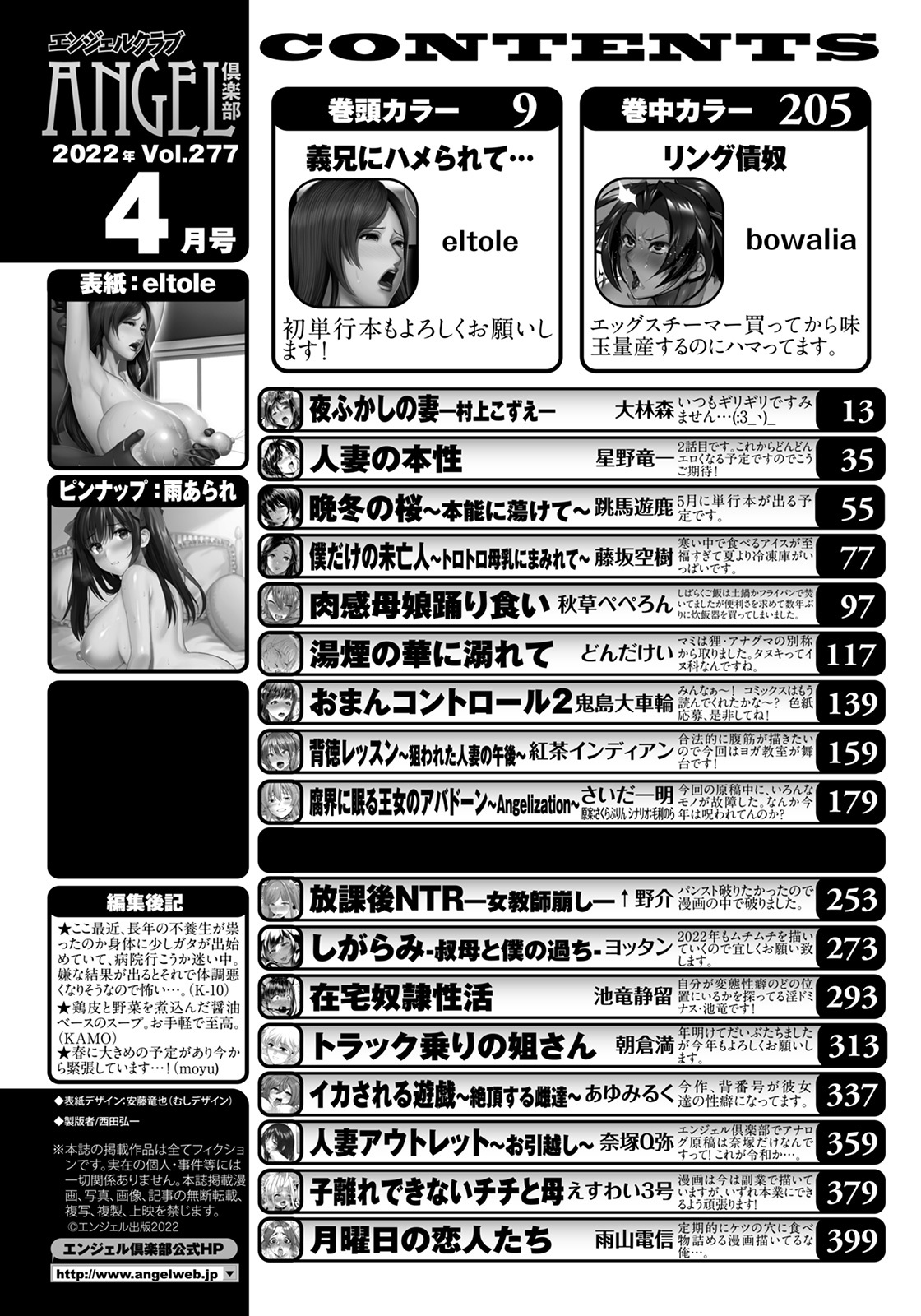 ANGEL 倶楽部 2022年4月号 [DL版]