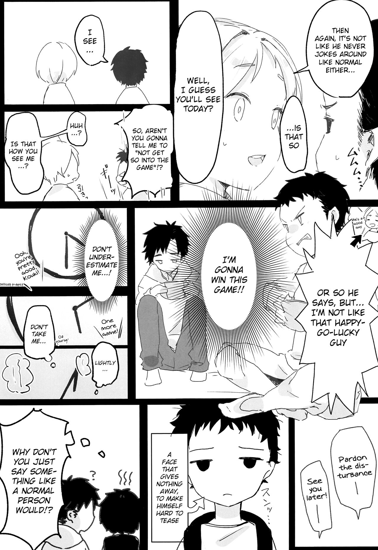 (ぼーいず☆パレード2) [青色レモン (ちー丸)] 夜の帳に隠れて悦 [英訳]