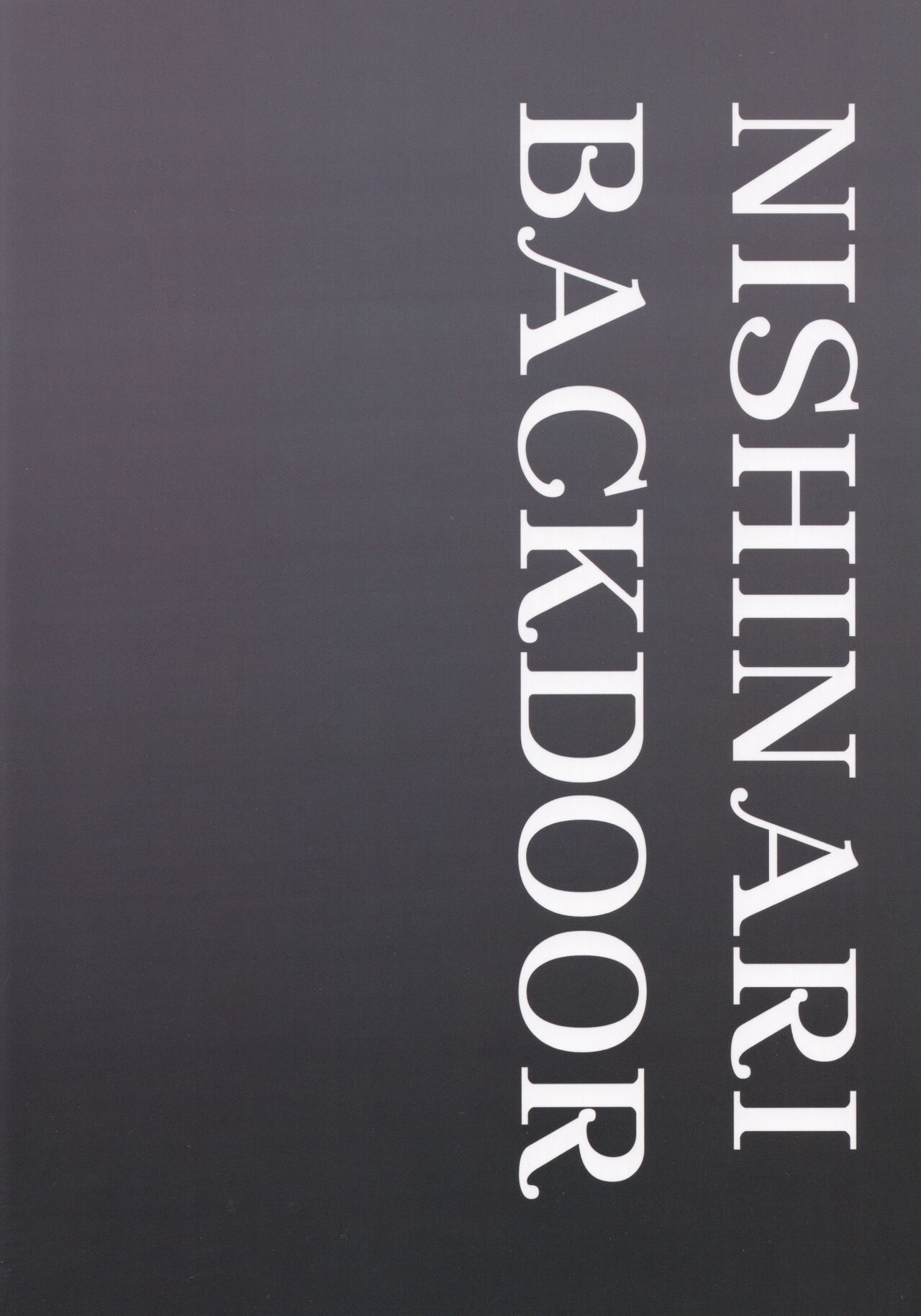 (秋季例大祭8) [NISHINARIBACKDOOR (よろず)] NISHINARIBACKDOOR (東方Project)