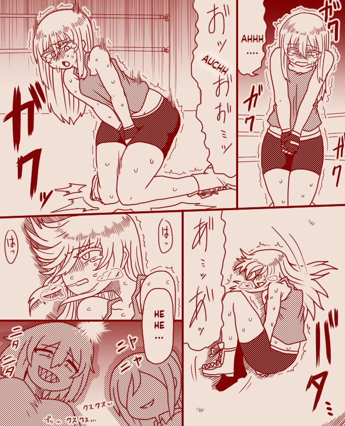 ボディチェックと称し玉責めされちゃうふたなりの女の子格闘家