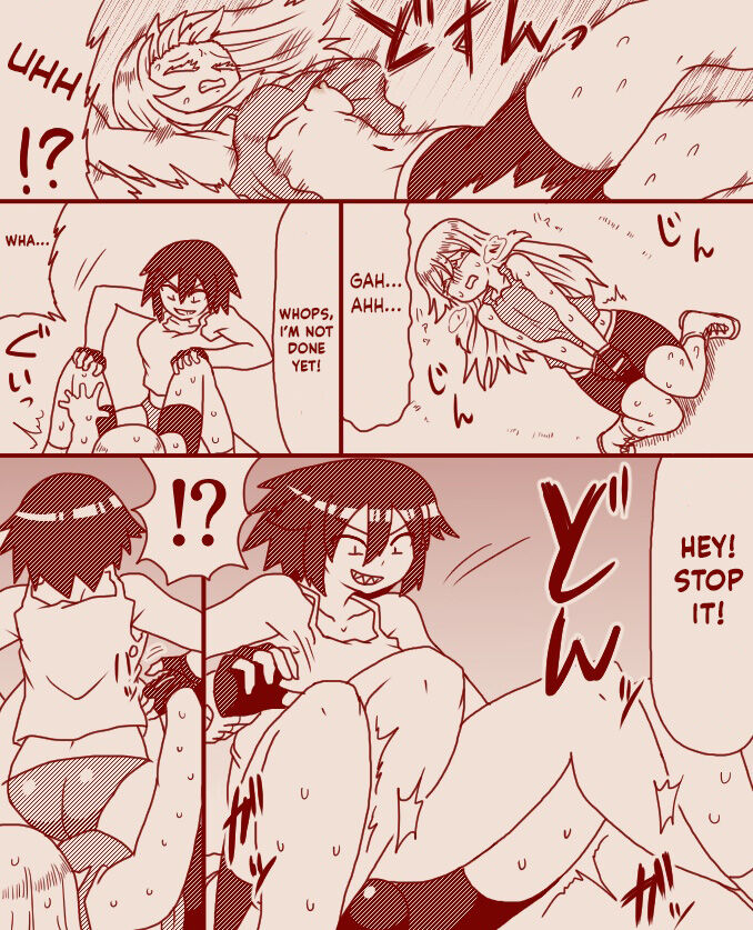 ボディチェックと称し玉責めされちゃうふたなりの女の子格闘家