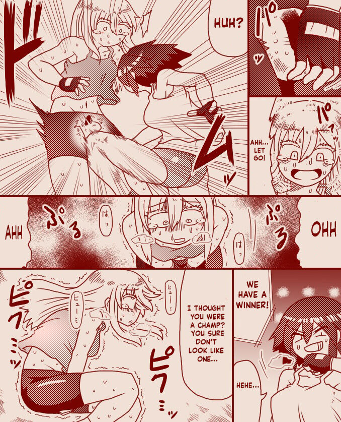 ボディチェックと称し玉責めされちゃうふたなりの女の子格闘家