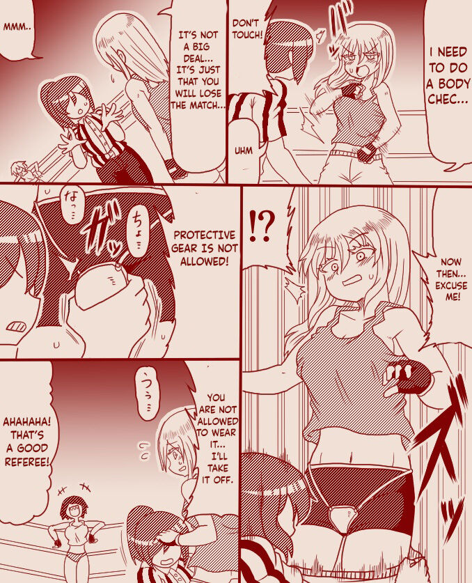 ボディチェックと称し玉責めされちゃうふたなりの女の子格闘家