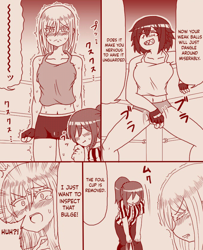 ボディチェックと称し玉責めされちゃうふたなりの女の子格闘家