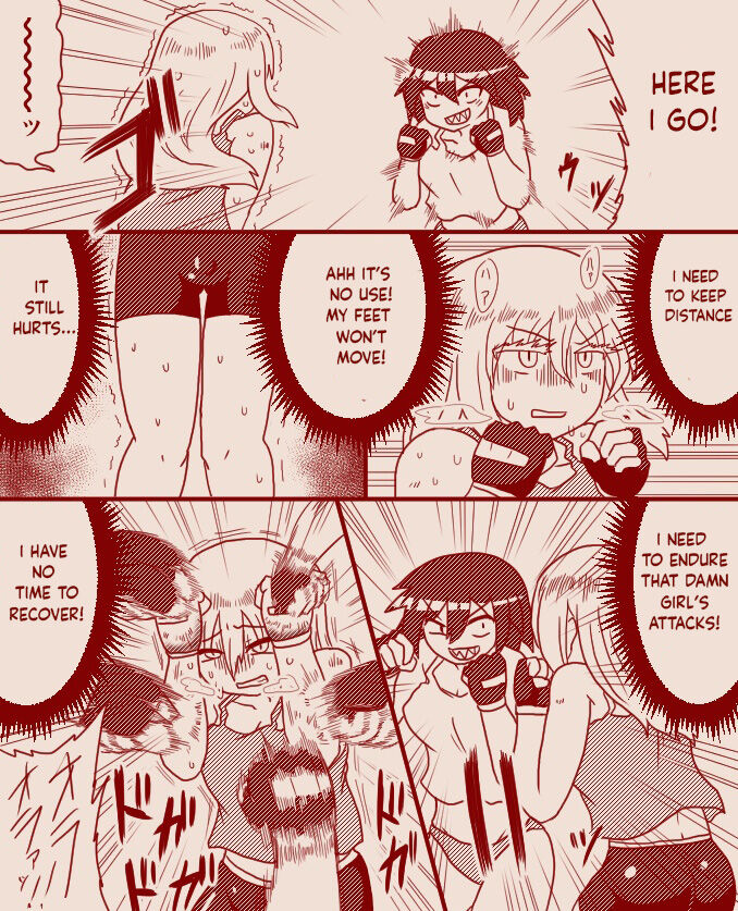 ボディチェックと称し玉責めされちゃうふたなりの女の子格闘家