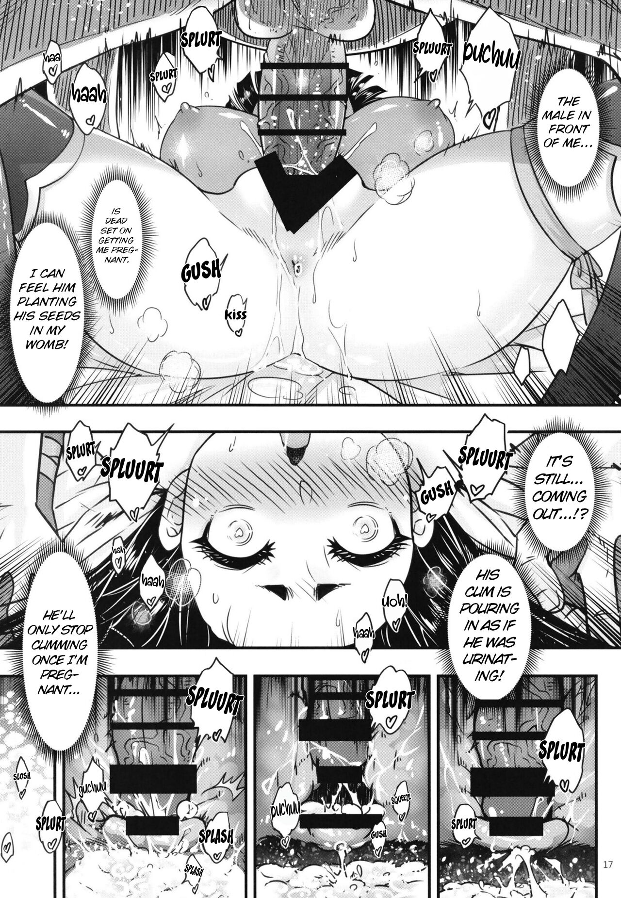 [三色坊 (黒青郎君)] 百華莊8《続 下女牡丹の憂鬱》[英訳]